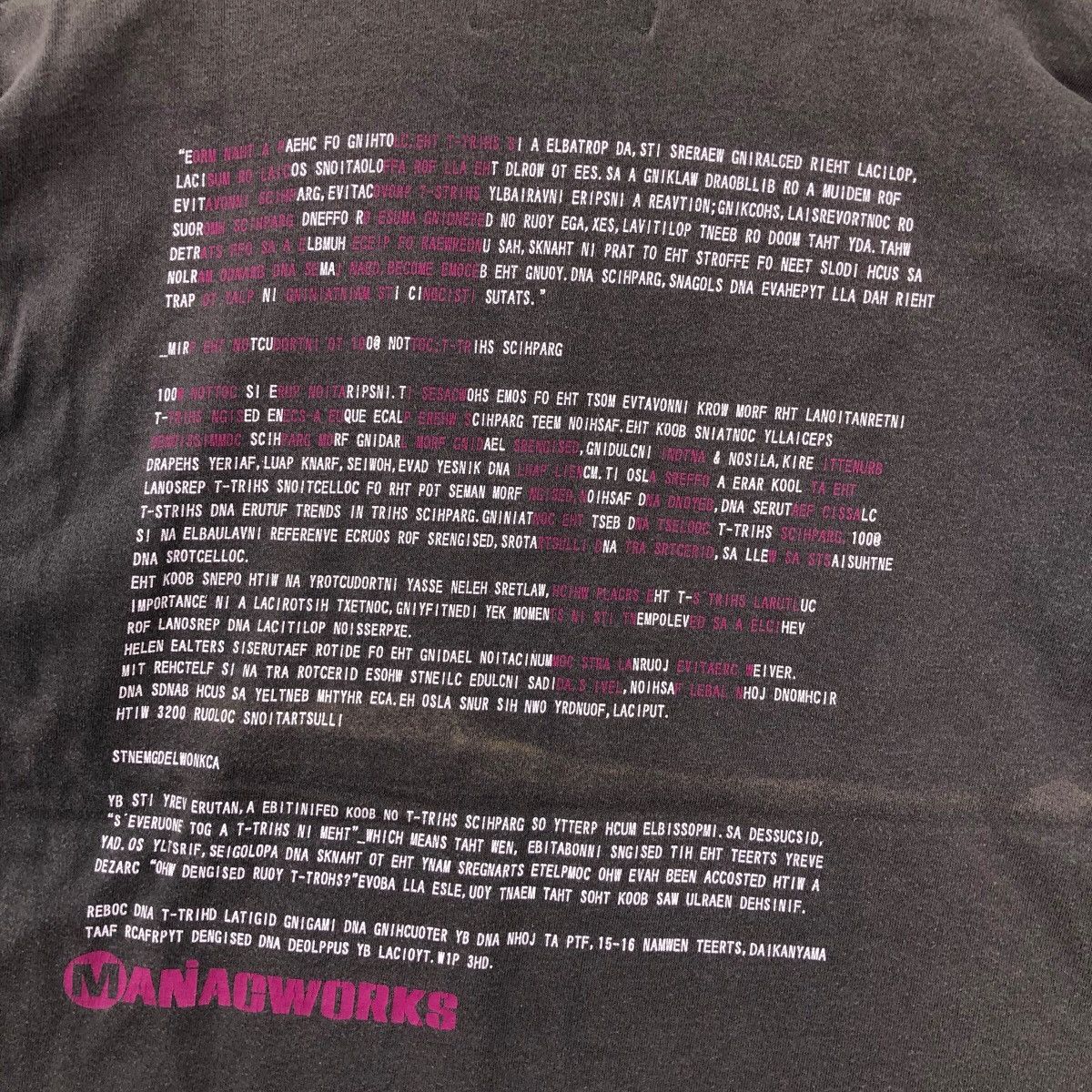 Vintage MANIAC WORKS T Shirt Size S