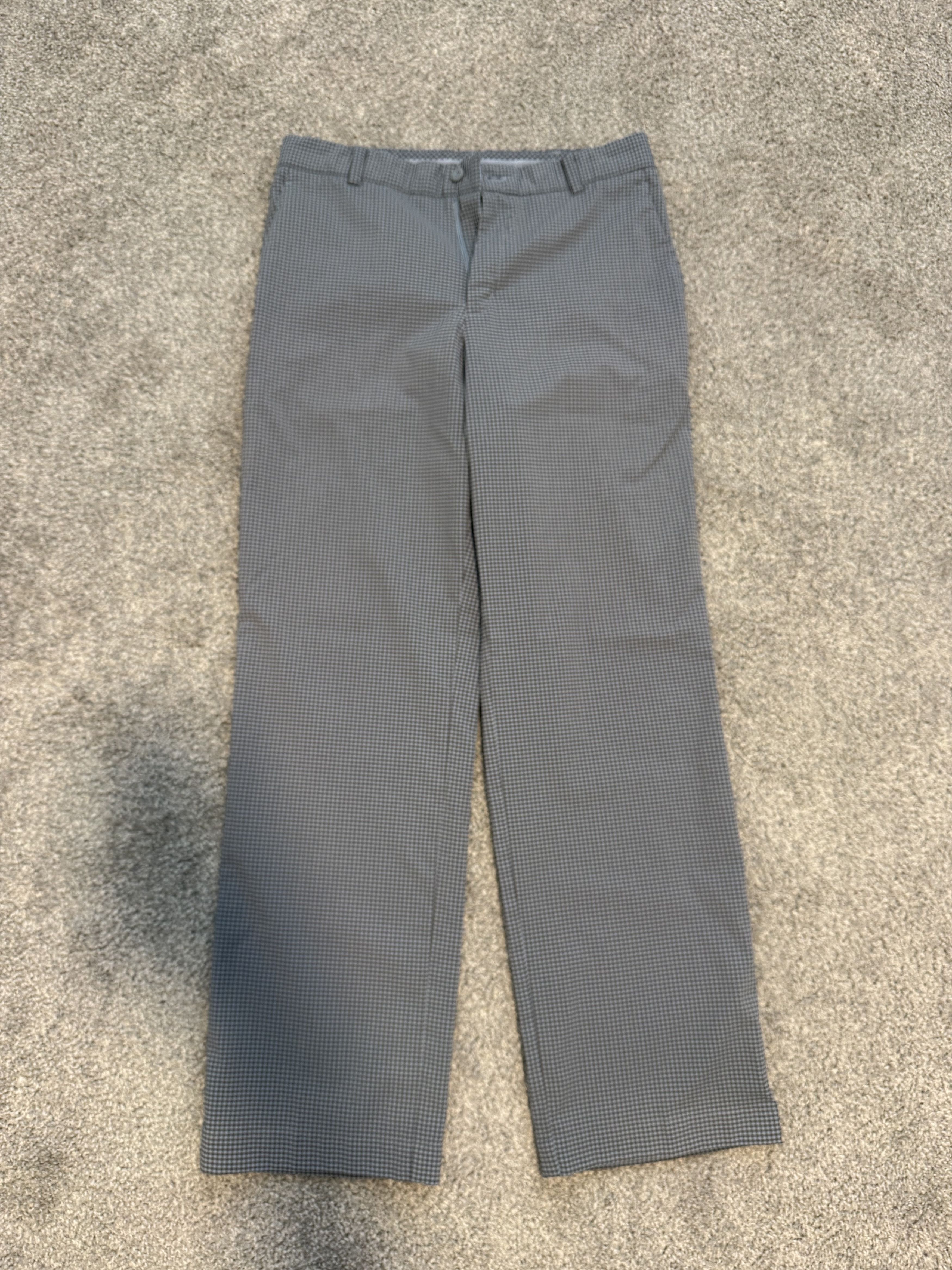 Nike Nike Stretch Dri-Fit Polyester Waffle Golf Pants Blue Check Size US 30 / EU 46 - 1 Thumbnail