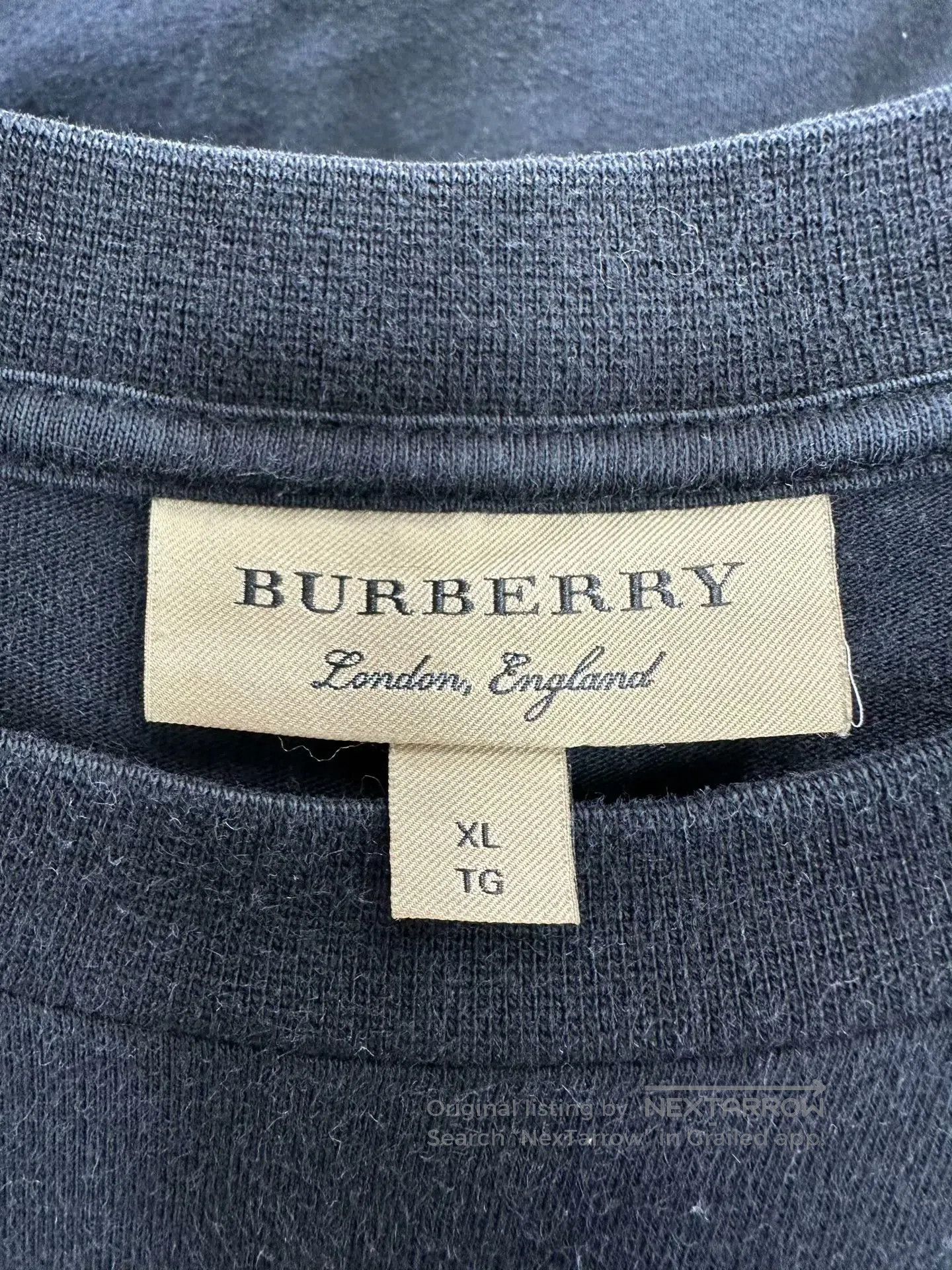 Burberry Burberry Black Plaid Letter Logo Short Sleeve| Size US XL / EU 56 / 4 - 3 Thumbnail