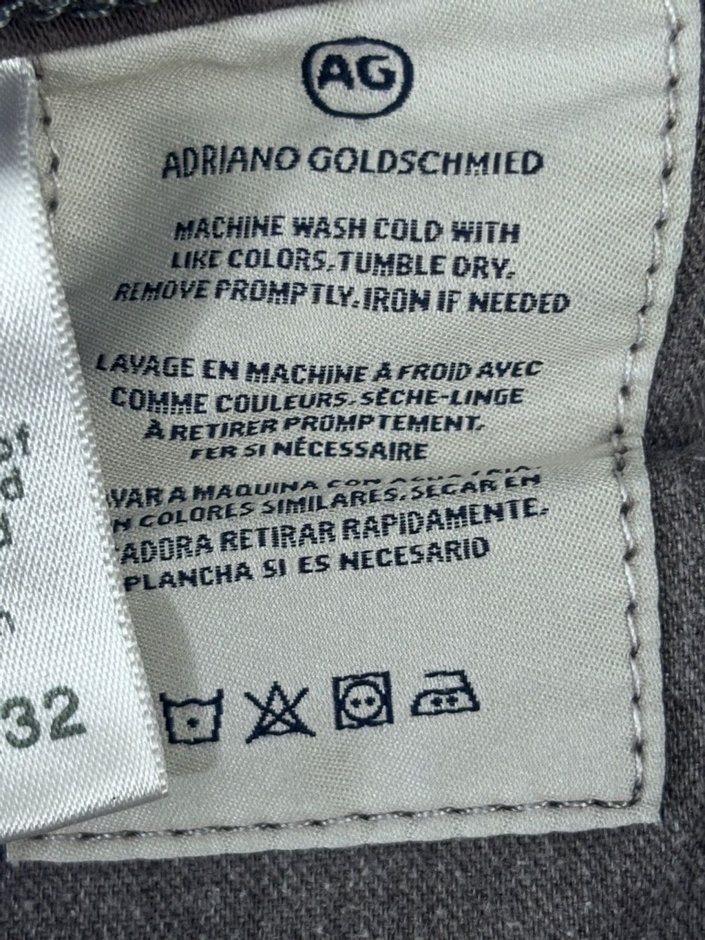 AG Adriano Goldschmied Men's AG Adriano Goldschmied Jeans, 32, Dark Gray Size 30" / US 8 / IT 44 - 11 Thumbnail