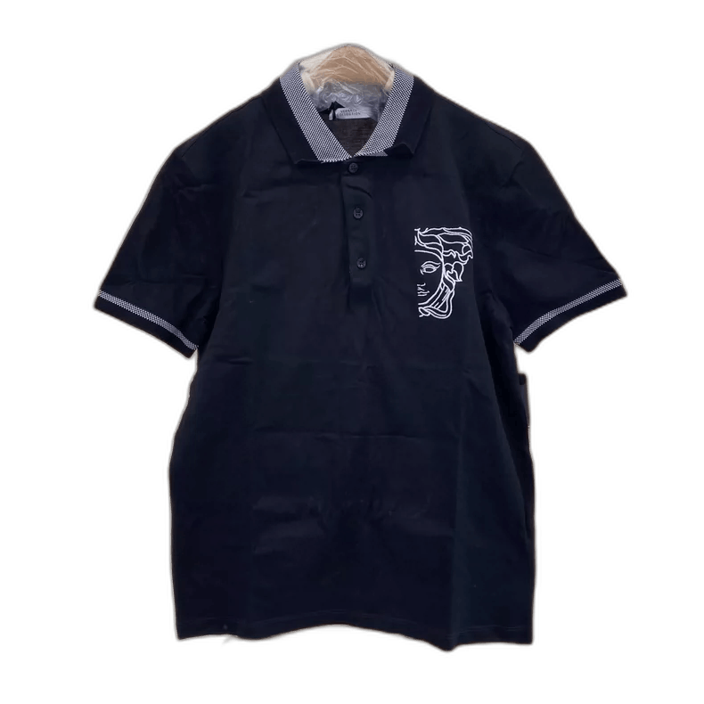 Versace Versace Medusa Black Polo Shirt M Size Size US M / EU 48-50 / 2 - 1 Thumbnail
