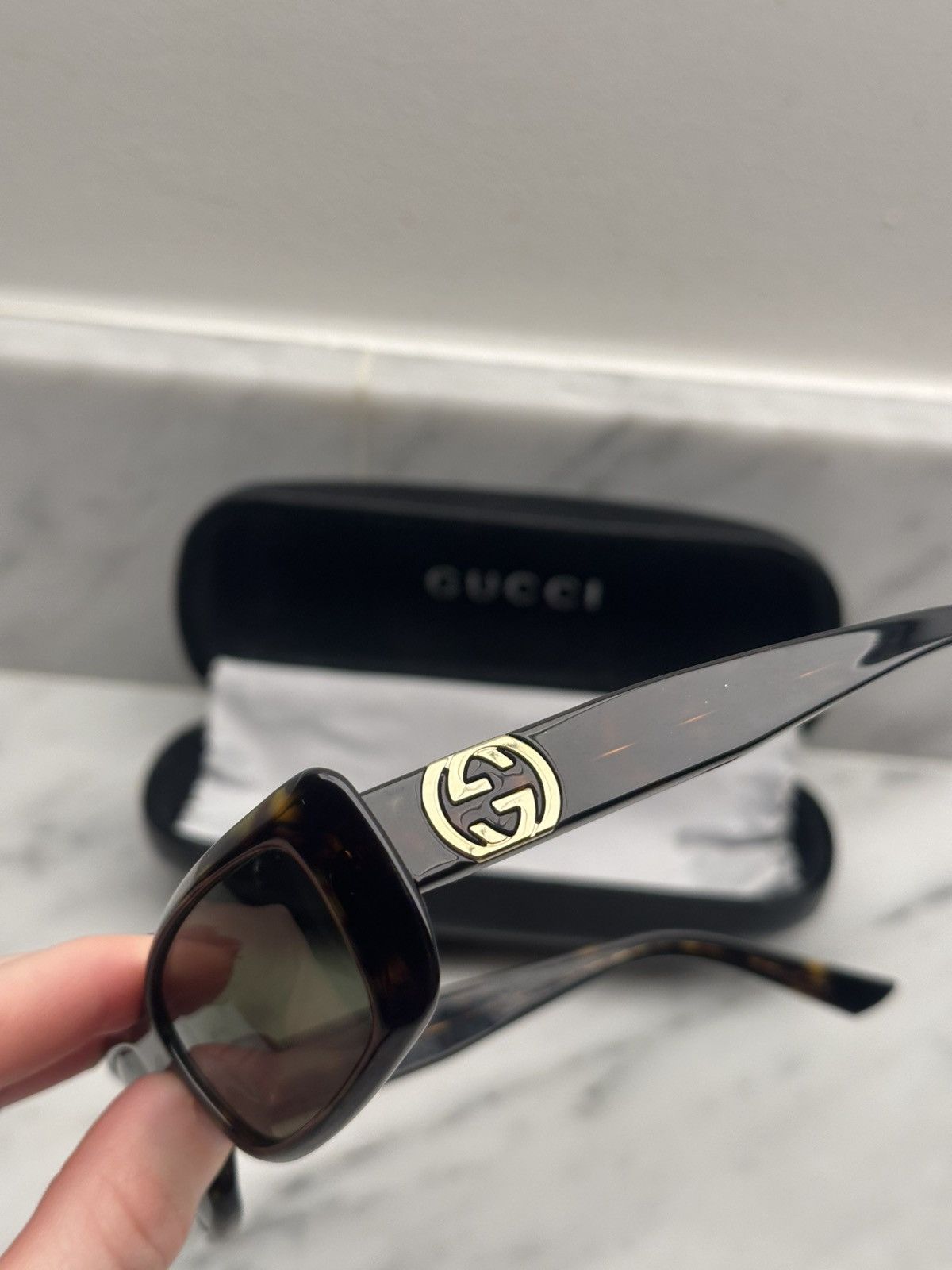 Designer × Gucci 🔥 Gucci gg2987 tortoise sunglasses with logo tom ford era Size ONE SIZE - 4 Thumbnail