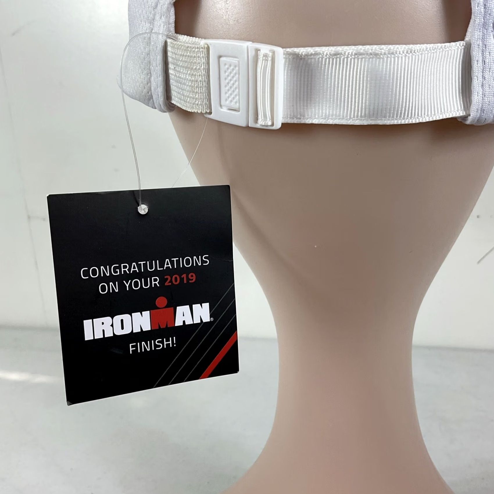 Vintage Boco Gear Ironman 70.3 Waco 2019 Finisher Hat Cap - 5 Panel White Gray NWT Size ONE SIZE - 6 Thumbnail