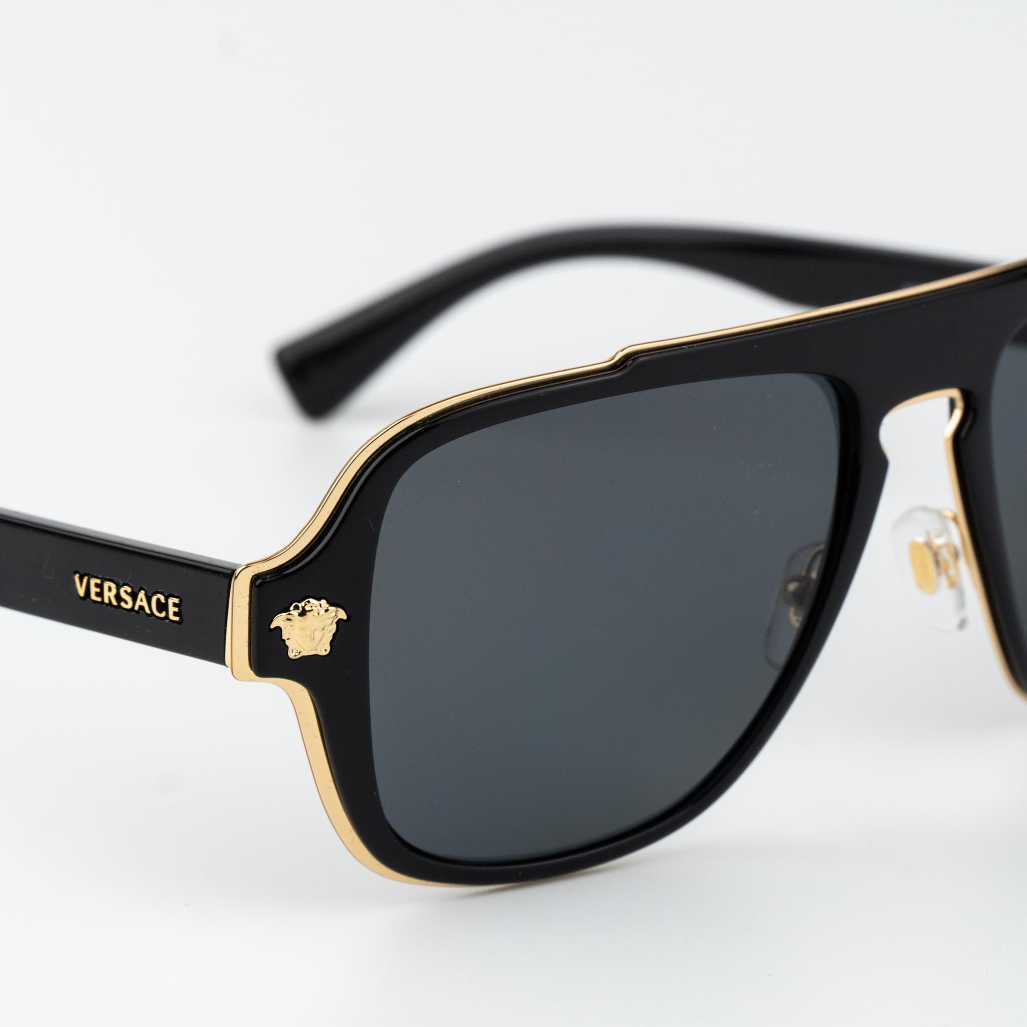 Versace Versace Men Sunglasses Aviator VE2199 100281 NEW AUTHENTIC Size ONE SIZE - 8 Thumbnail