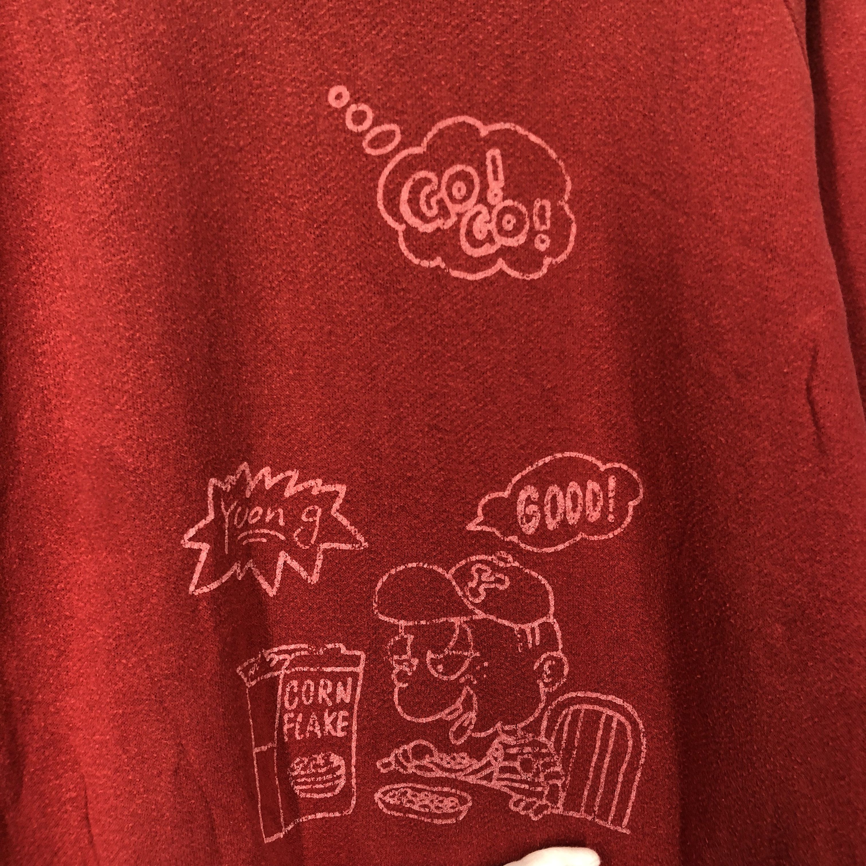Japanese Brand THE YUONG by CRAZY GO GO Crew Neck Sweatshirt #1683/05 Size US M / EU 48-50 / 2 - 12 Thumbnail