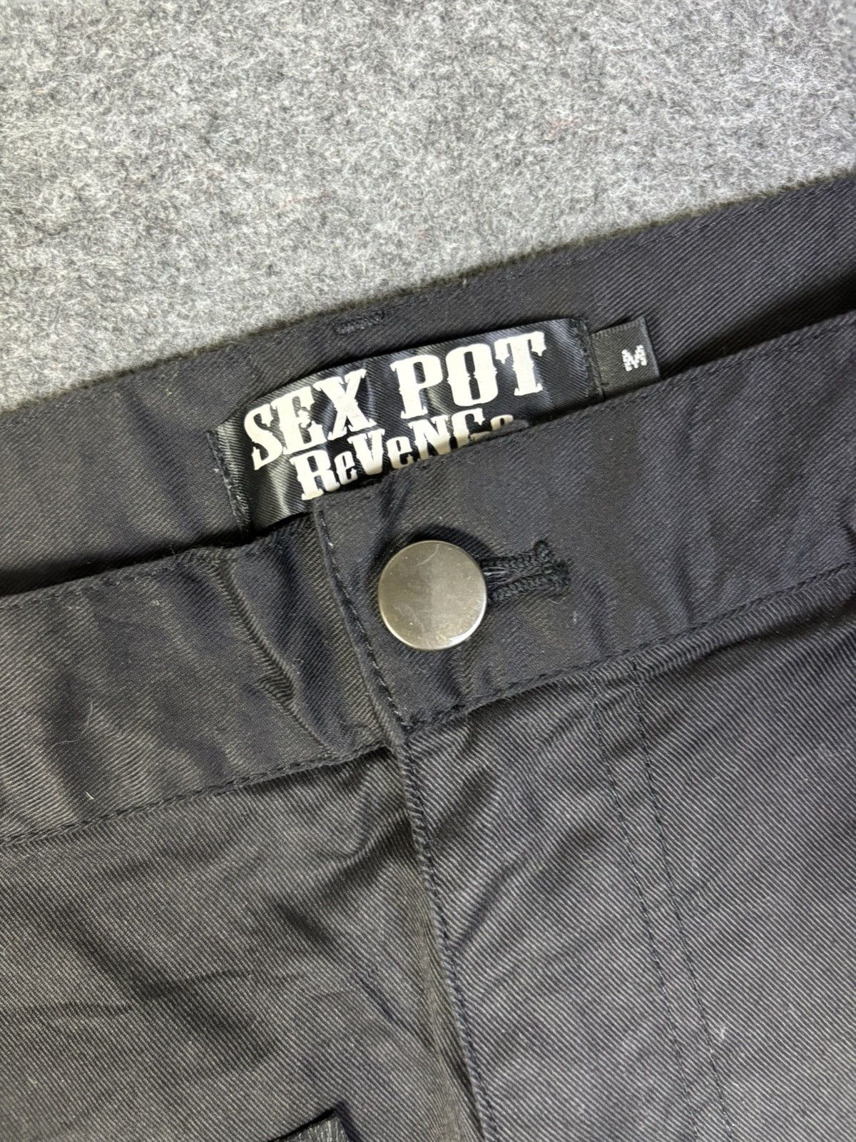 Japanese Brand SEX POT ReVeNGe Japan Punk Anarchy Bondage Street Pant K177 Size US 31 - 5 Thumbnail