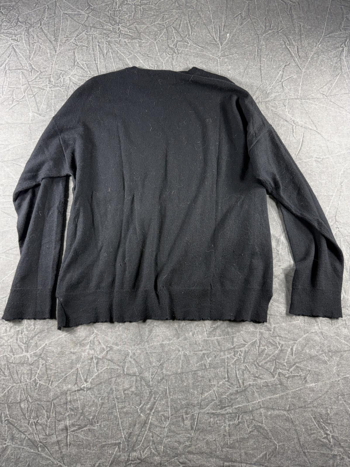 Sunday Works Sundry Sweater Women's 2 Black 69% Wool Stars Size XS / US 0-2 / IT 36-38 - 8 Thumbnail
