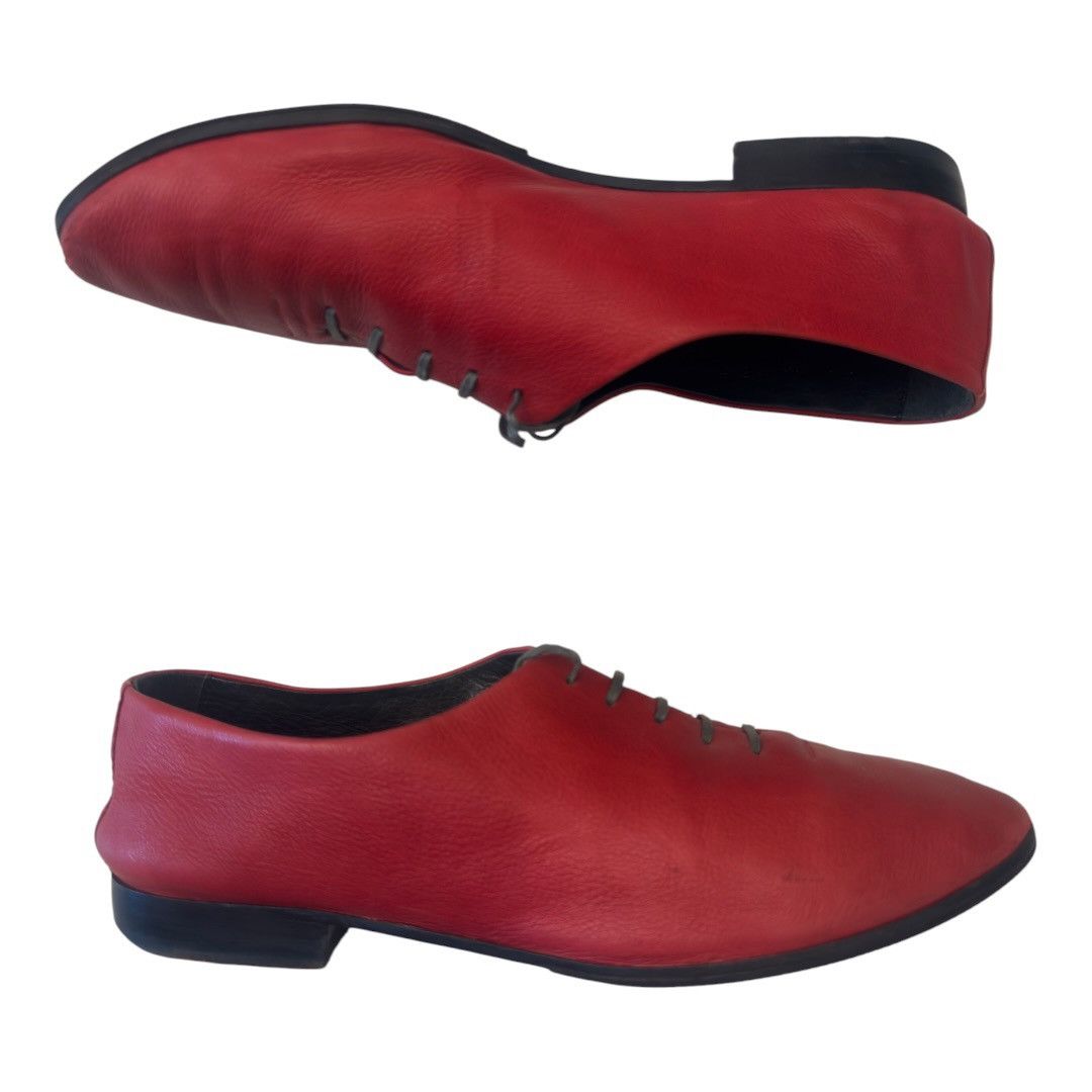 Dior Homme Spring 2006 Hedi Slimane Red Lambskin Jazz Shoes