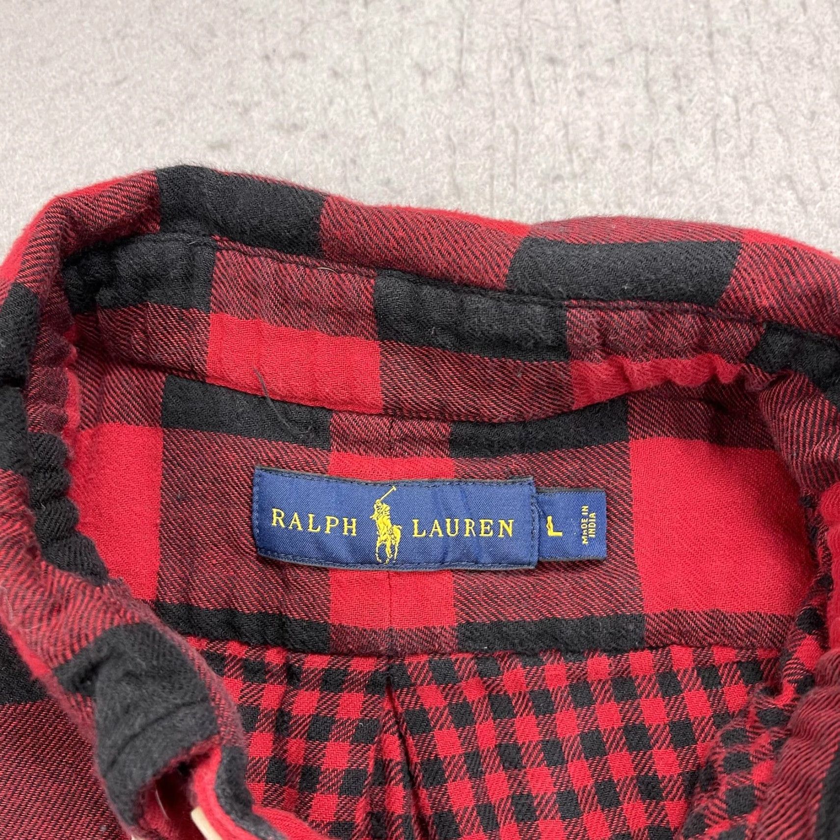 Ralph Lauren Ralph Lauren Shirt Mens Large Red Black Buffalo Plaid Flannel Button-Down Casual Size US L / EU 52-54 / 3 - 4 Thumbnail