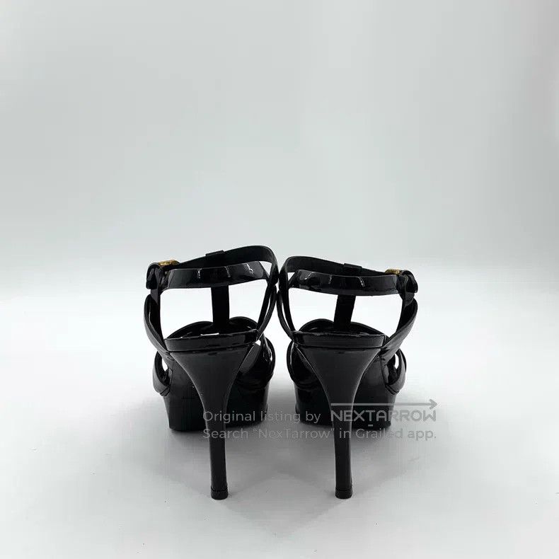 Saint Laurent Paris Saint Laurent Paris Black One Strap Buckle High Heel Sanda Size US 5.5 / IT 35.5 - 4 Thumbnail
