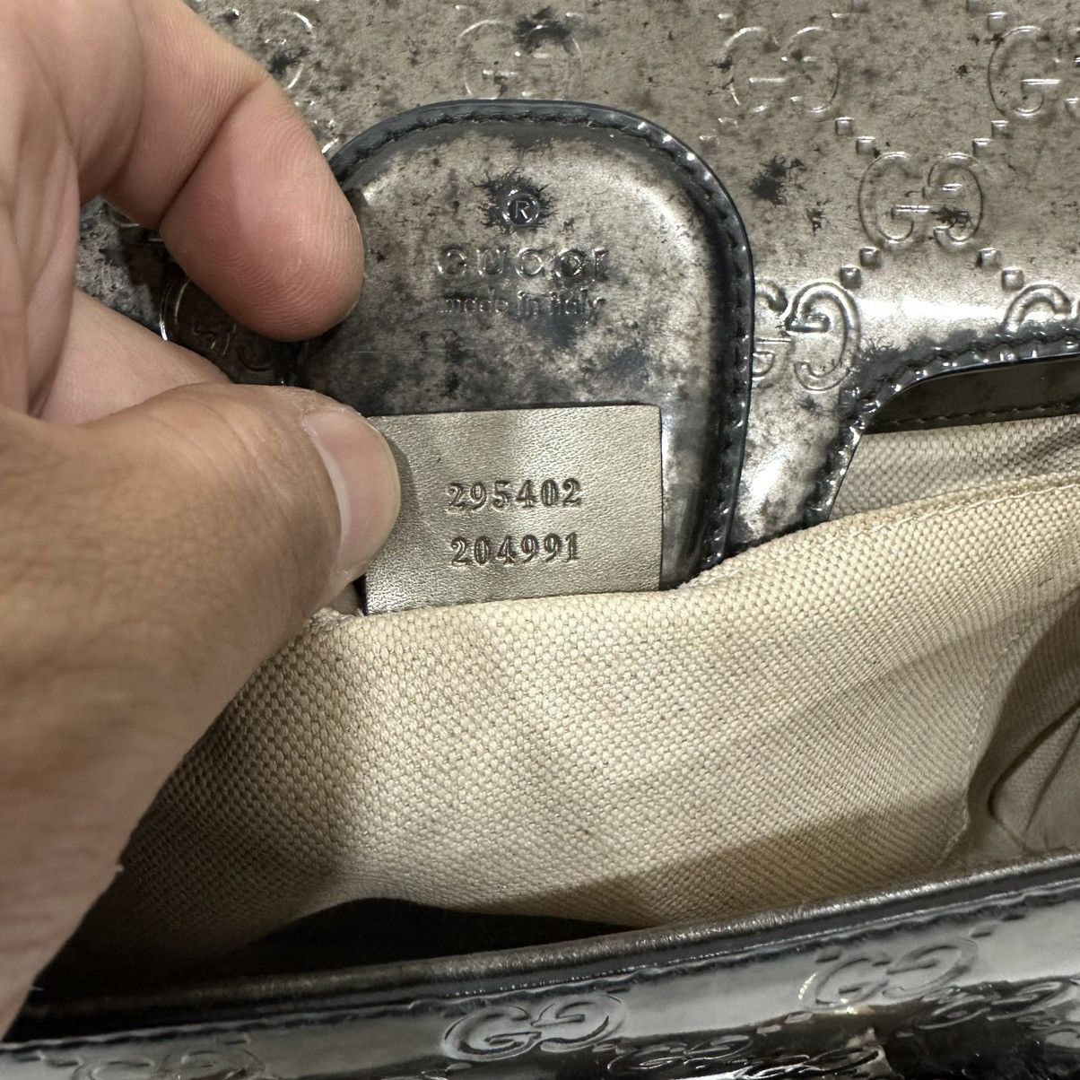 Gucci GUCCI HORSEBIT EMILY CHAIN SHOULDER BAG PATENT LEATHER 30 Size ONE SIZE - 17 Thumbnail