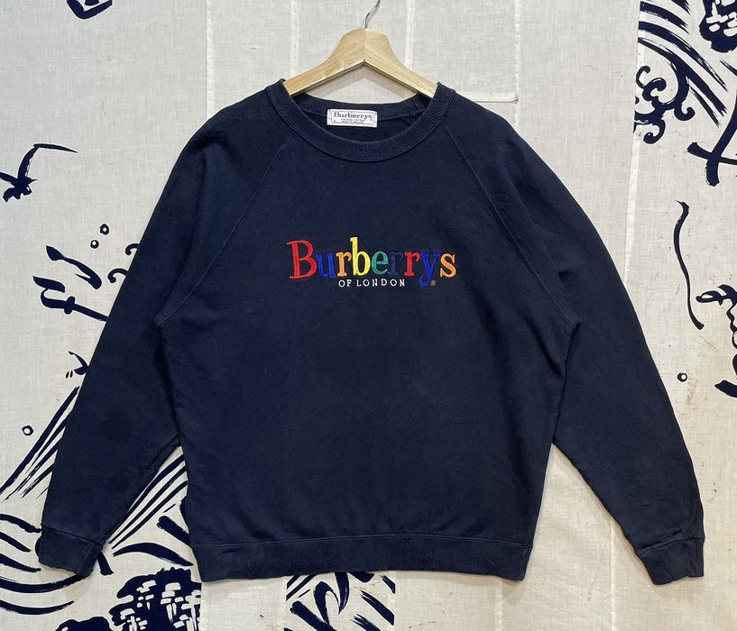 Burberry rainbow hot sale logo sweatshirt