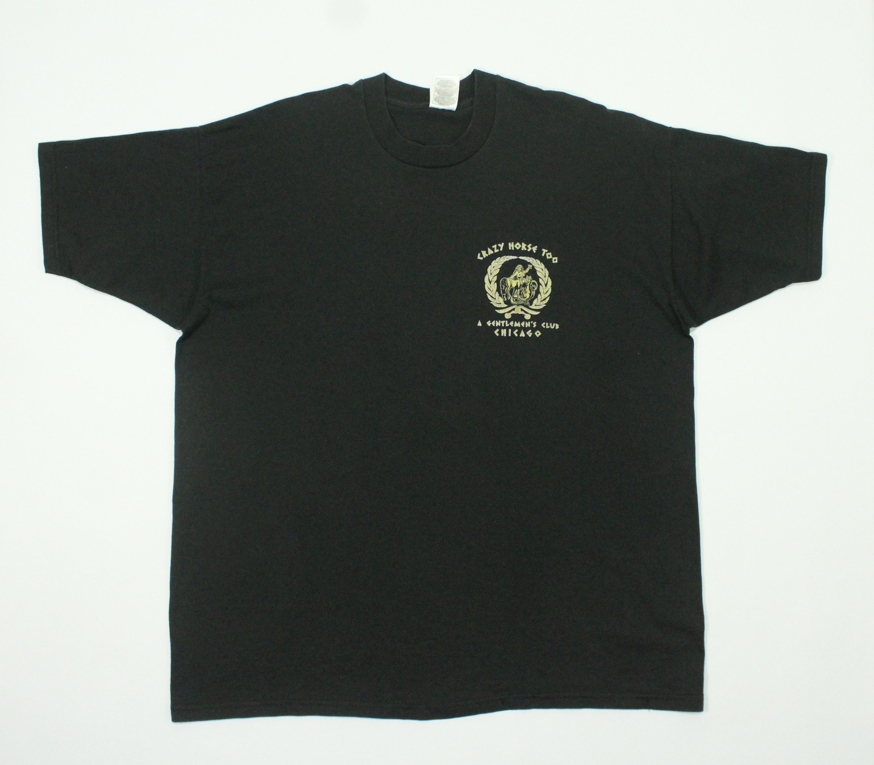 Playboy × Vintage Vintage 90s CRAZY HORSE TOO T Shirt Strip Club Size US XXL / EU 58 / 5 - 5 Thumbnail