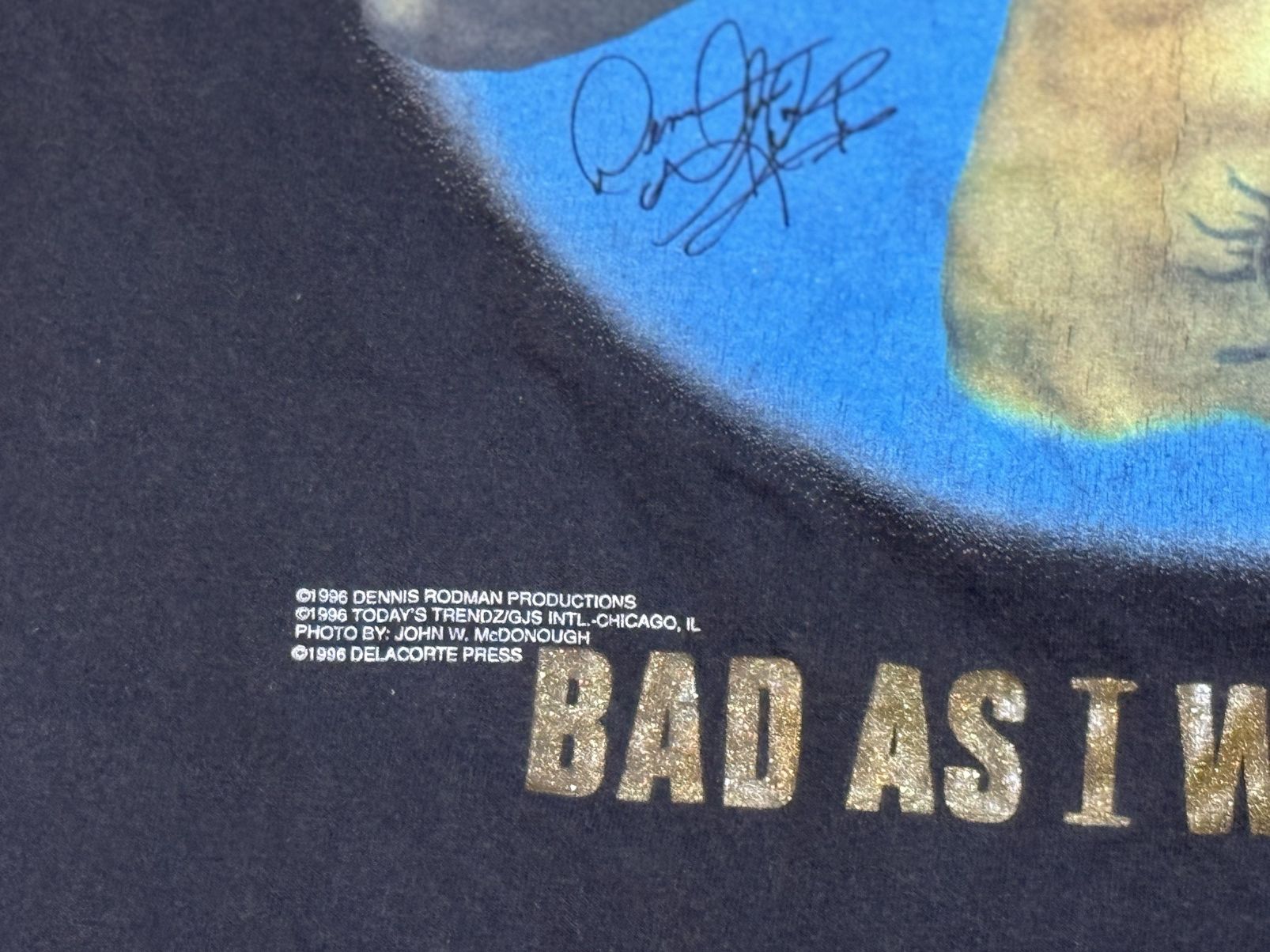 Vintage Vintage 90s Dennis Rodman Bad as I Wanna Be T-Shirt Size US L / EU 52-54 / 3 - 3 Thumbnail