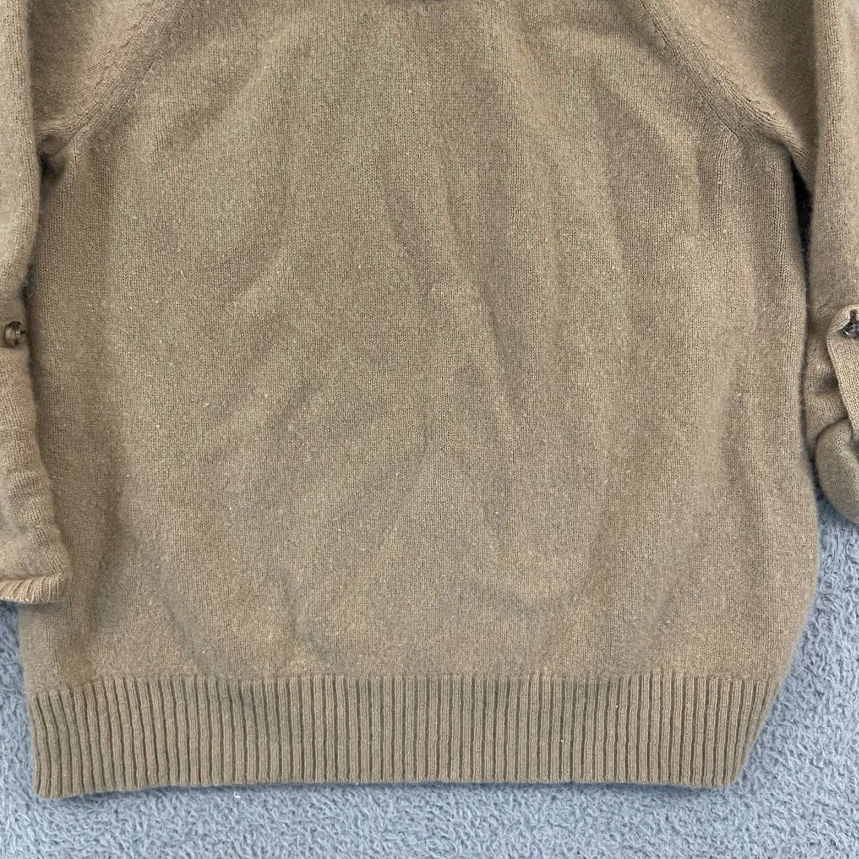 Banana Republic VINTAGE Banana Republic Sweater Womens L Mojave Cashmere Ribbed Roll Sleeve Pullover Size L / US 10 / IT 46 - 2 Thumbnail