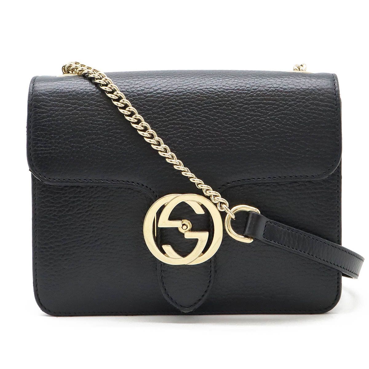 Gucci Gucci Gucci Leather Interlocking G Chain Shoulder Bag 510304 Leather Shoulder Bag 510304 in Great Condition Size ONE SIZE - 1 Thumbnail