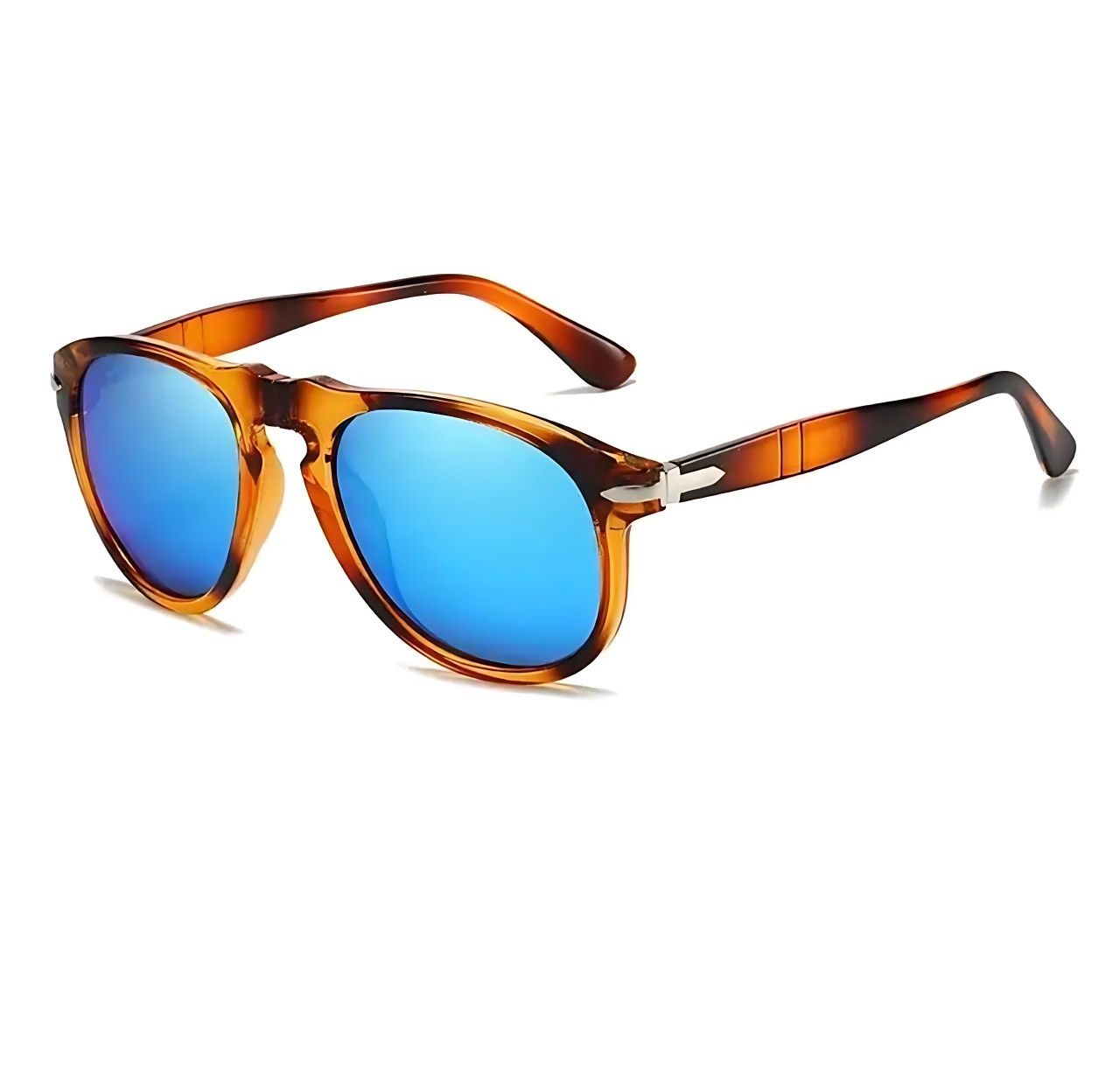 Other Blue Mirror Sunglasses for Men & Women Tortoise Frame UV400 Size ONE SIZE - 2 Thumbnail