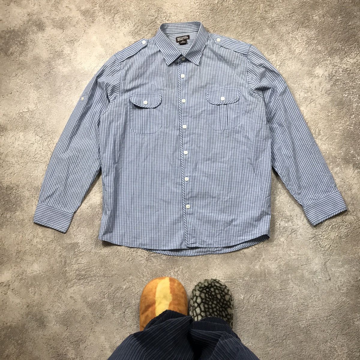 Vintage Vintage Y2K Michael Kors Workwear Shirt Streetwear Baggy XXL Size US XXL / EU 58 / 5 - 1 Thumbnail