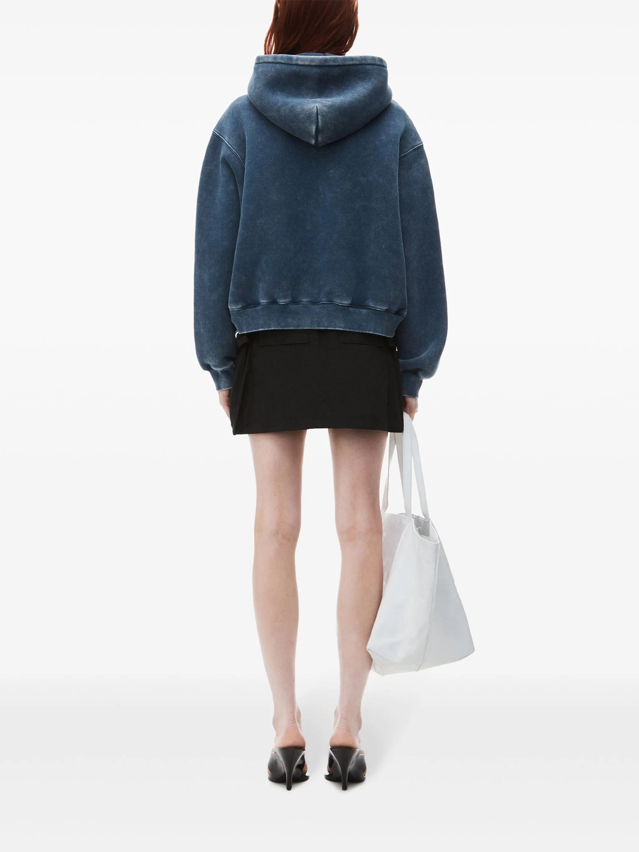 Alexander Wang o1s22i1n0225 Boxy Hoodie in Blue Size M / US 6-8 / IT 42-44 - 2 Thumbnail