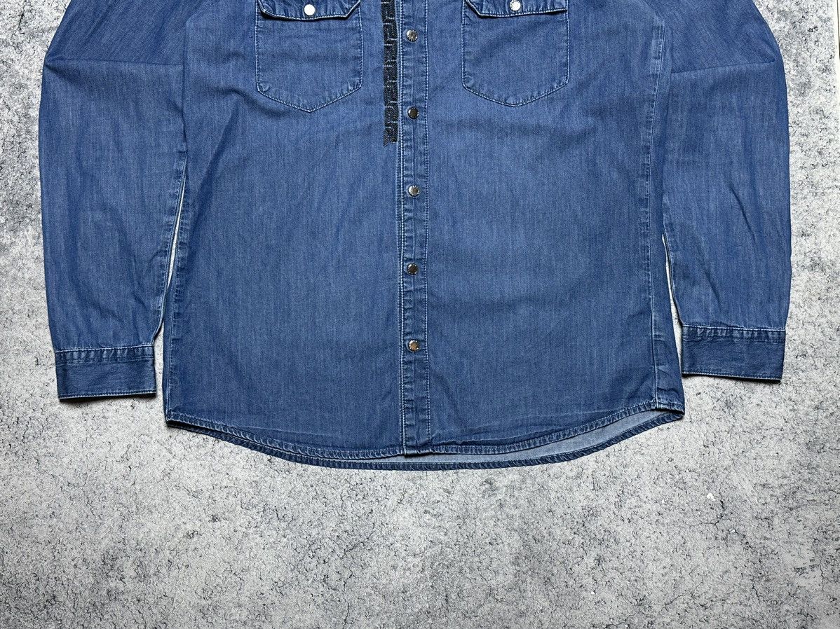 H&M × Versace Versace x H&M Denim Jeans Long Sleeve Shirt Size US L / EU 52-54 / 3 - 3 Thumbnail