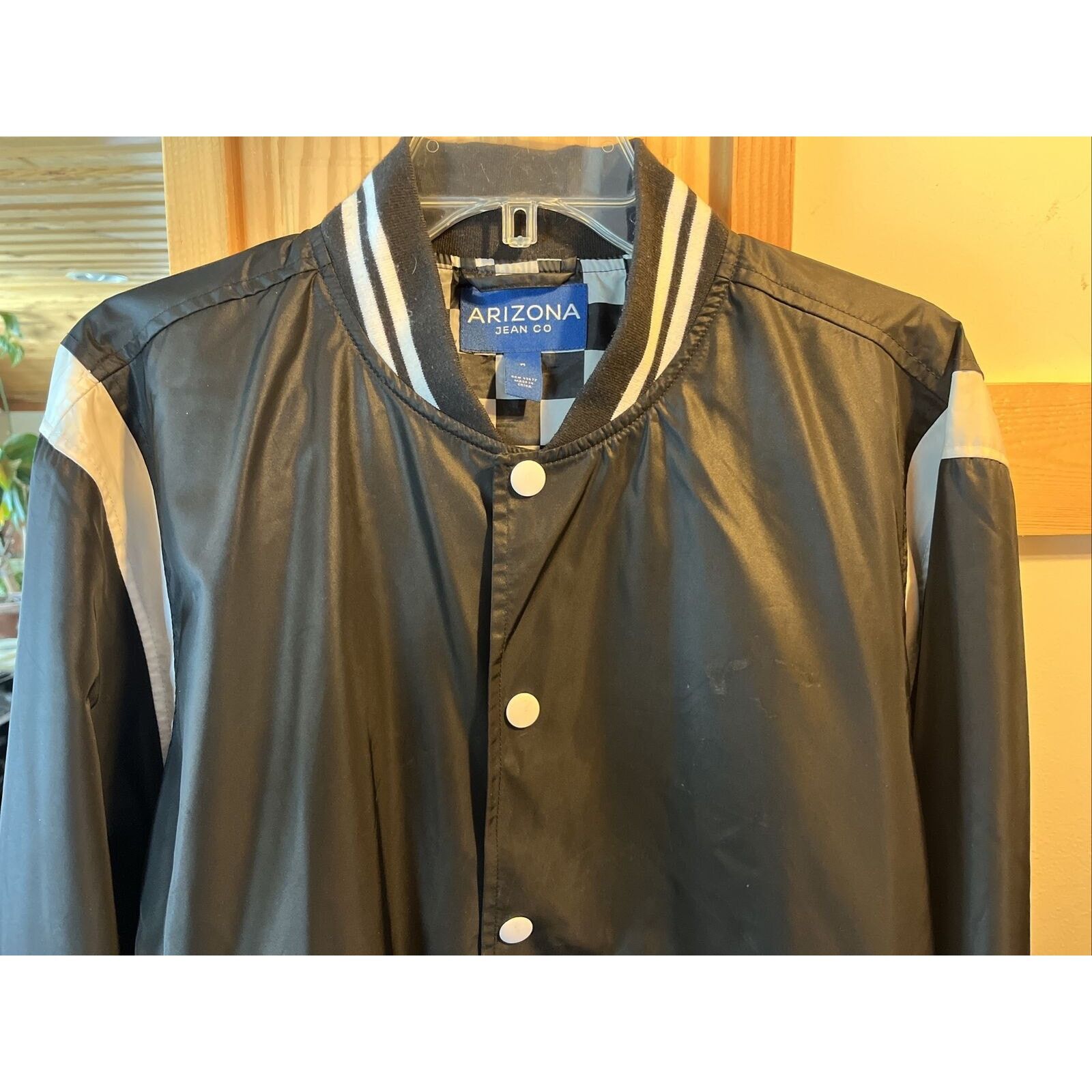Other ARIZONA Jeans Co Men’s M Black LS Button Up Polyester Jacket Size US M / EU 48-50 / 2 - 6 Thumbnail