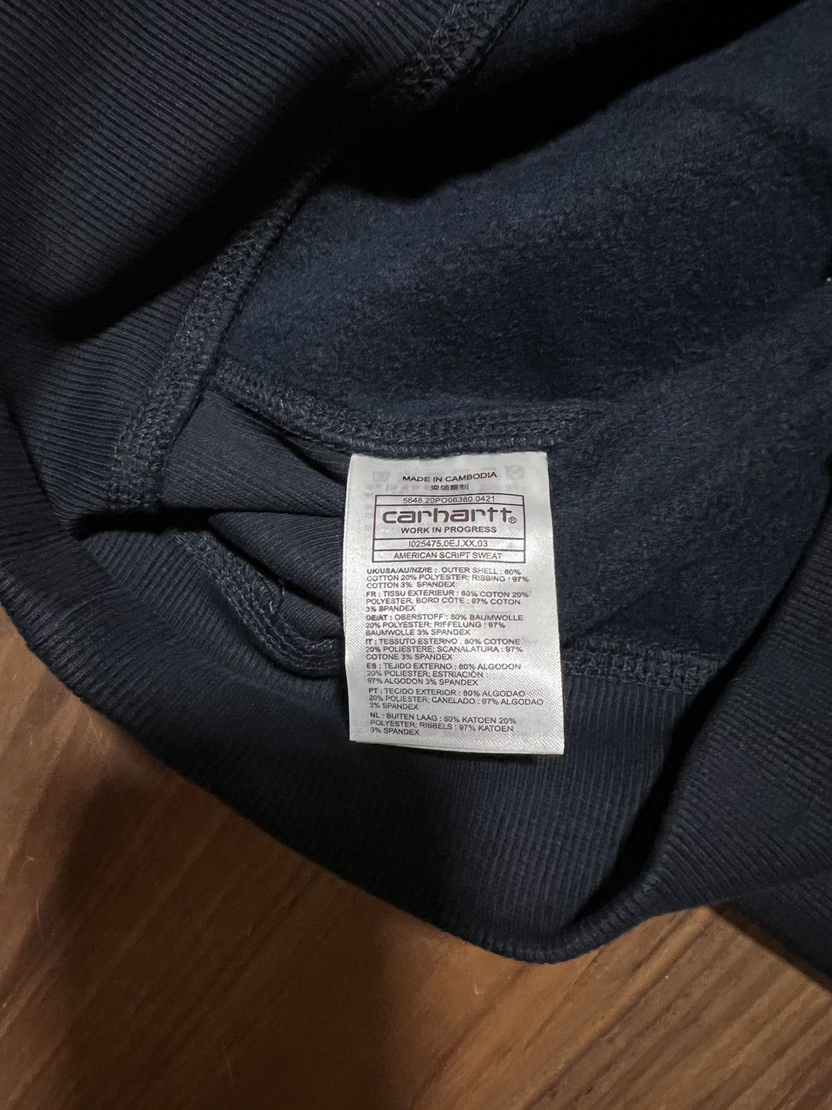 Carhartt Wip CARHARTT WIP WORK IN PROGRESS American Script Crewneck XL Size US XL / EU 56 / 4 - 9 Thumbnail
