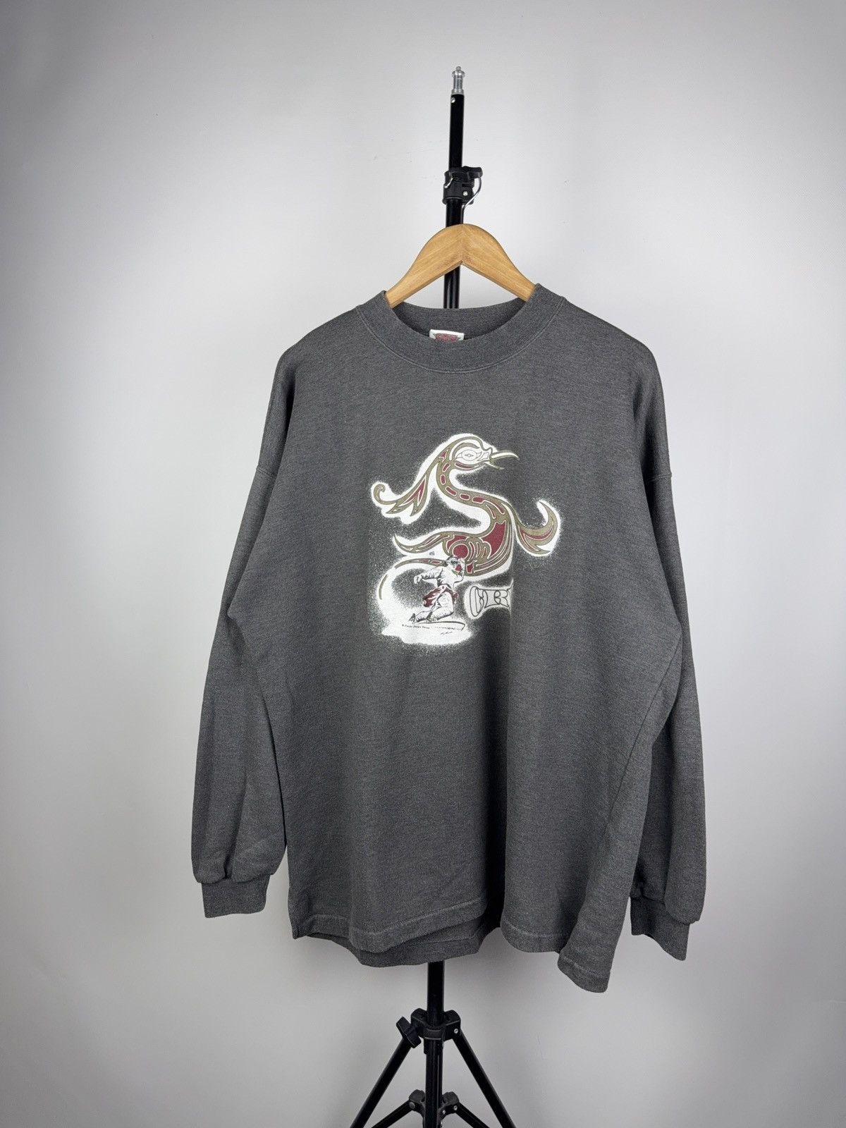 Fox Racing × Vintage Crazy Vintage 90s FOX Racing Ski Outdoor Logo Sweatshirt Y2K Size US XL / EU 56 / 4 - 1 Thumbnail