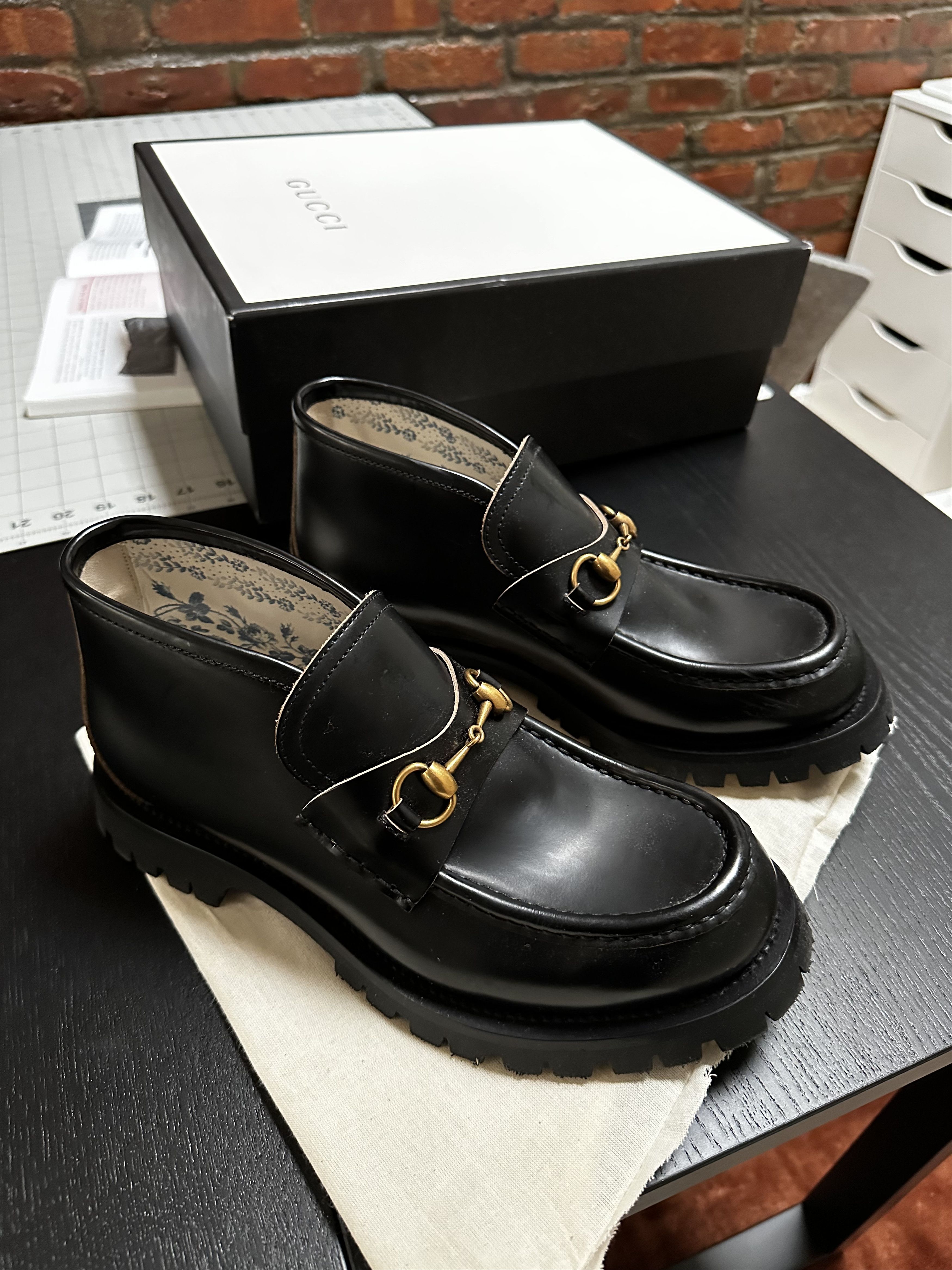 Gucci Horsebit Accent Leather Rain Boots Size US 8.5 / EU 41-42 - 2 Thumbnail