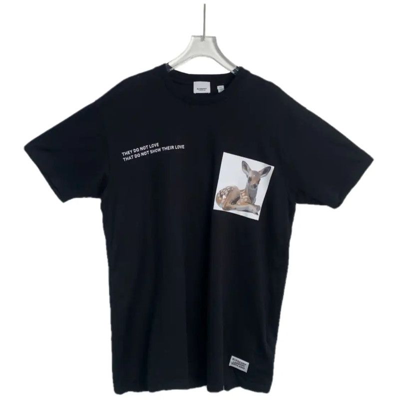 Burberry Burberry Black Cotton Women's T-Shirt Size XS / US 0-2 / IT 36-38 - 1 Thumbnail
