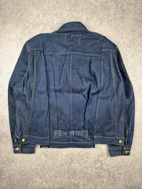 Levi's Levi's Sacai Men's Navy Blue Denim Trucker Jacket Size M Size US M / EU 48-50 / 2 - 2 Thumbnail