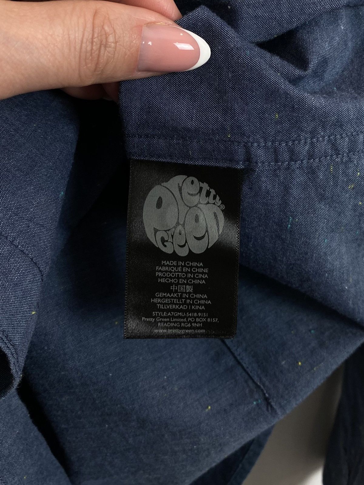 Pretty Green Pretty Green Long Sleeve Buttons Up Slim Fit Shirt Sz M Size US M / EU 48-50 / 2 - 6 Thumbnail