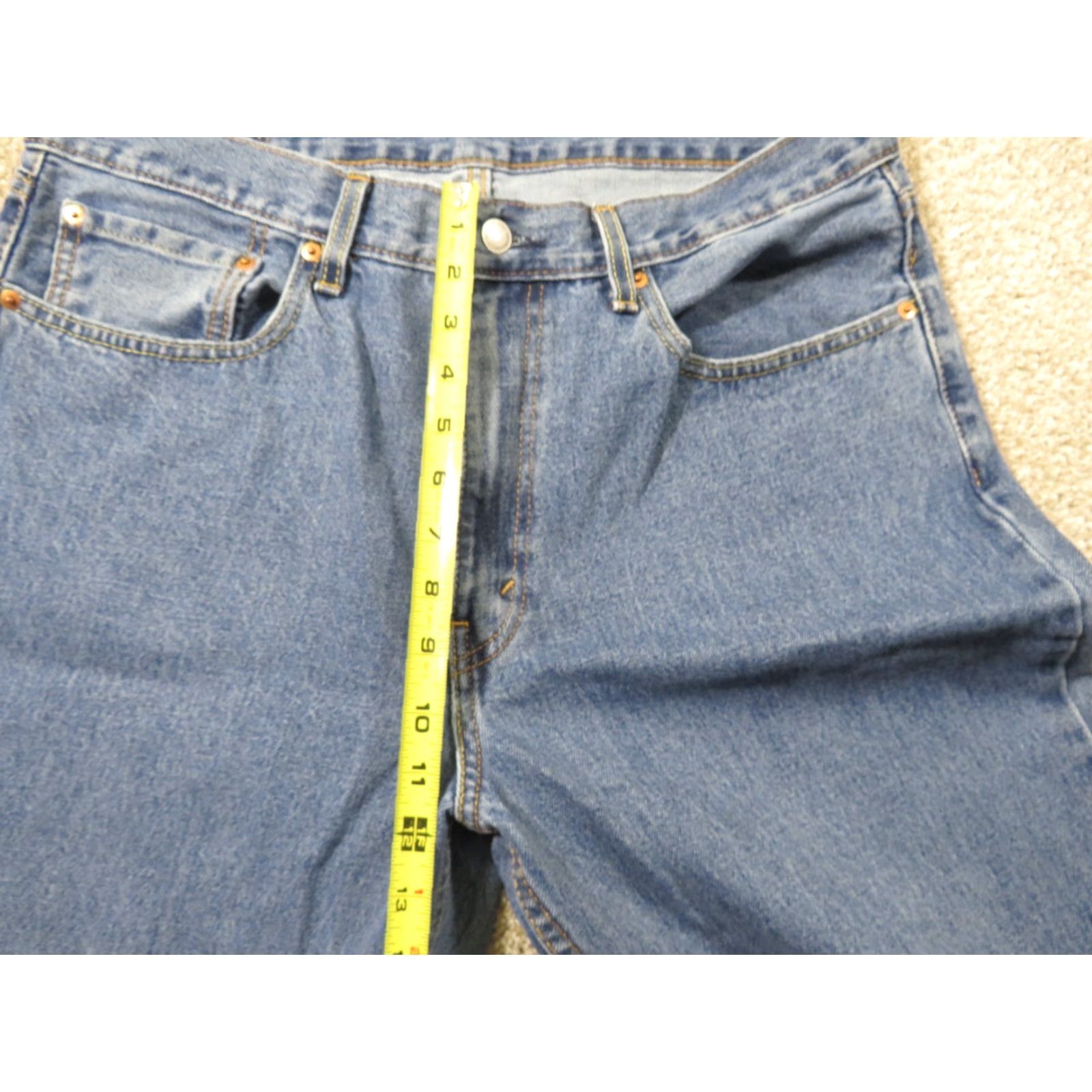 Levi's VINTAGE Levi's 550 Jeans Denim Straight Regular Fit 35x30 Blue Men Size US 35 - 5 Thumbnail