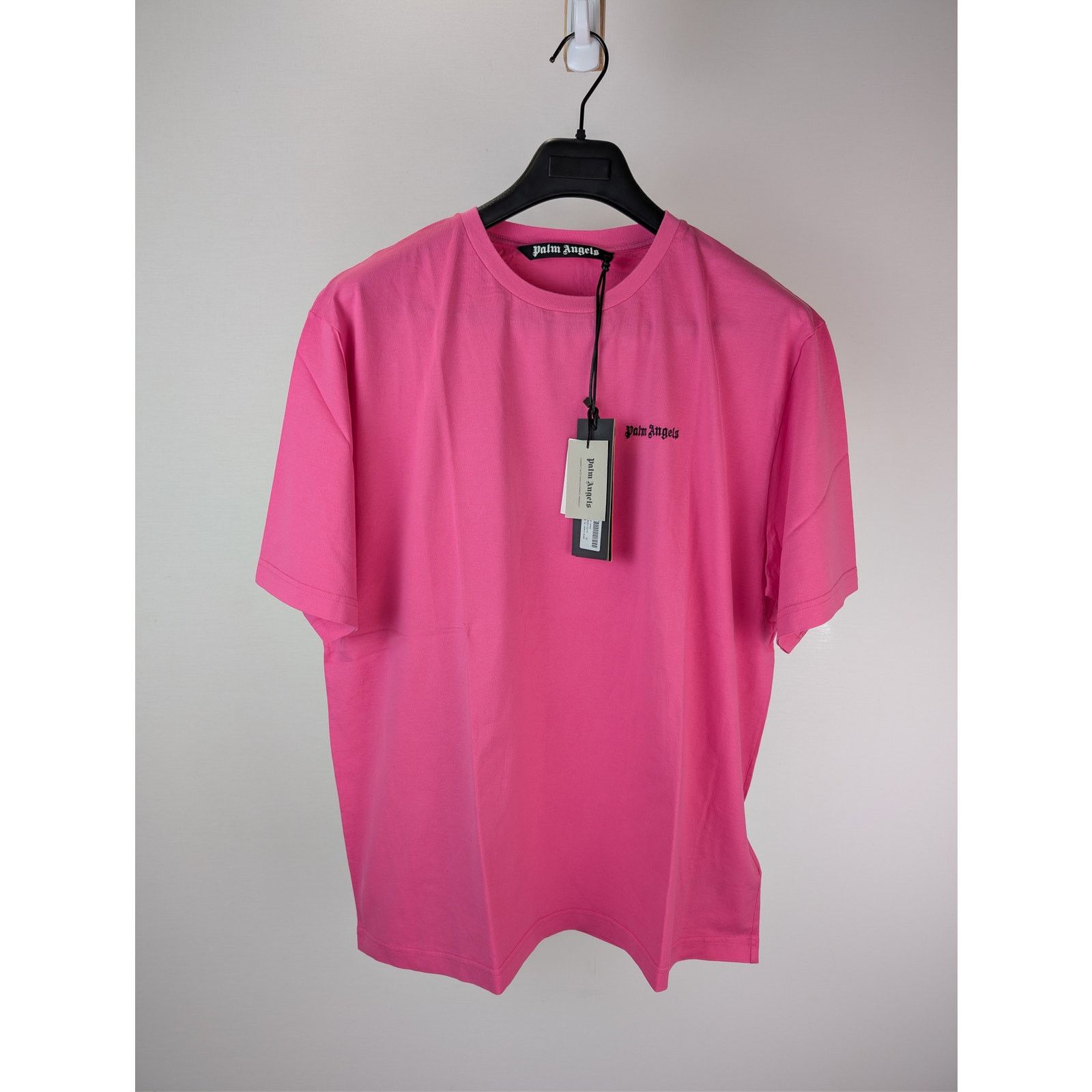 Palm Angels o1rshd1 Embroidered Logo Slim T-Shirt in Fuchsia Pink/Black Size US XL / EU 56 / 4 - 8 Thumbnail