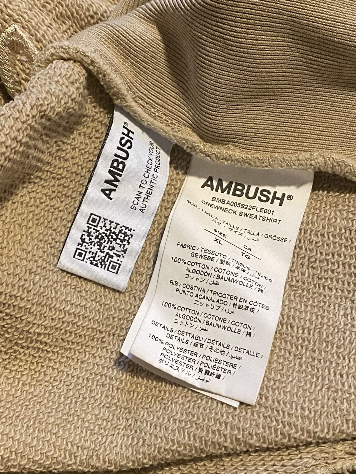 Ambush Design × Japanese Brand AMBUSH EMBROIDERED LOGO CREW NECK SWEATSHIRT Size US XL / EU 56 / 4 - 5 Thumbnail