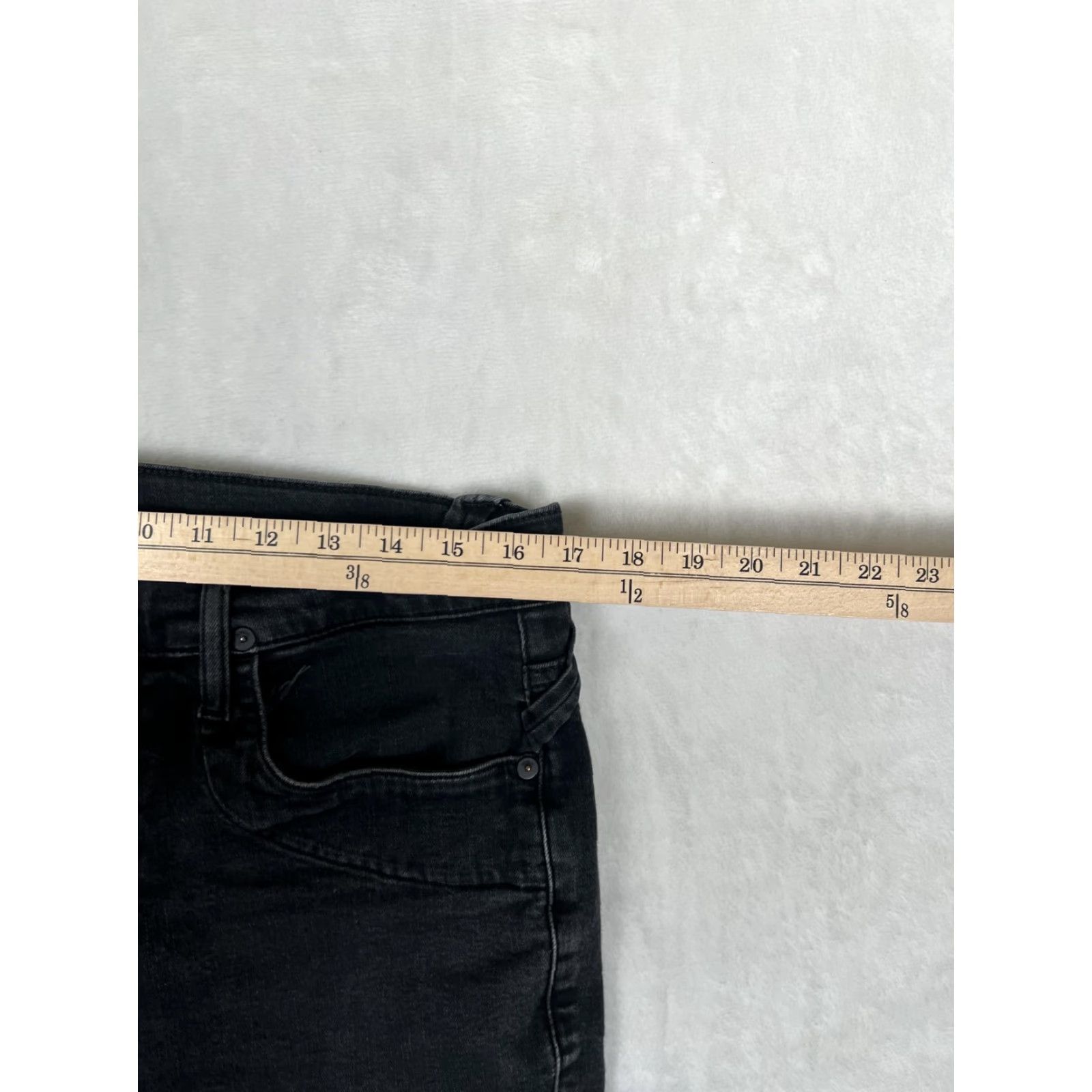 Hudson HUDSON Ethan Biker Skinny Jeans Mens 34x34 Gray Moto Stretch Denim Charcoal Wash Logged logo Rivets Size US 34 / EU 50 - 5 Thumbnail