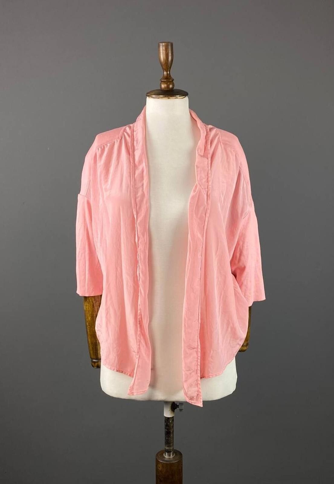 Designer Marc Cain Sport Pink Open Front Cardigan Sweater Size M Size M / US 6-8 / IT 42-44 - 1 Thumbnail