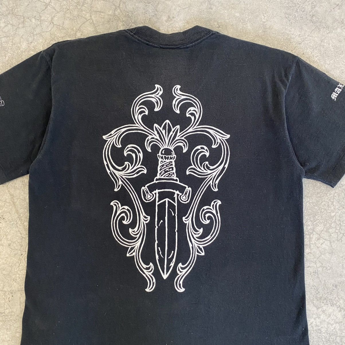 CHROME HEARTS マックスフィールドBIG DAGGER TEE CHROME HEARTS(クロムハーツ) OLD MAXFIELD COLLABORATION BIG DAGGER