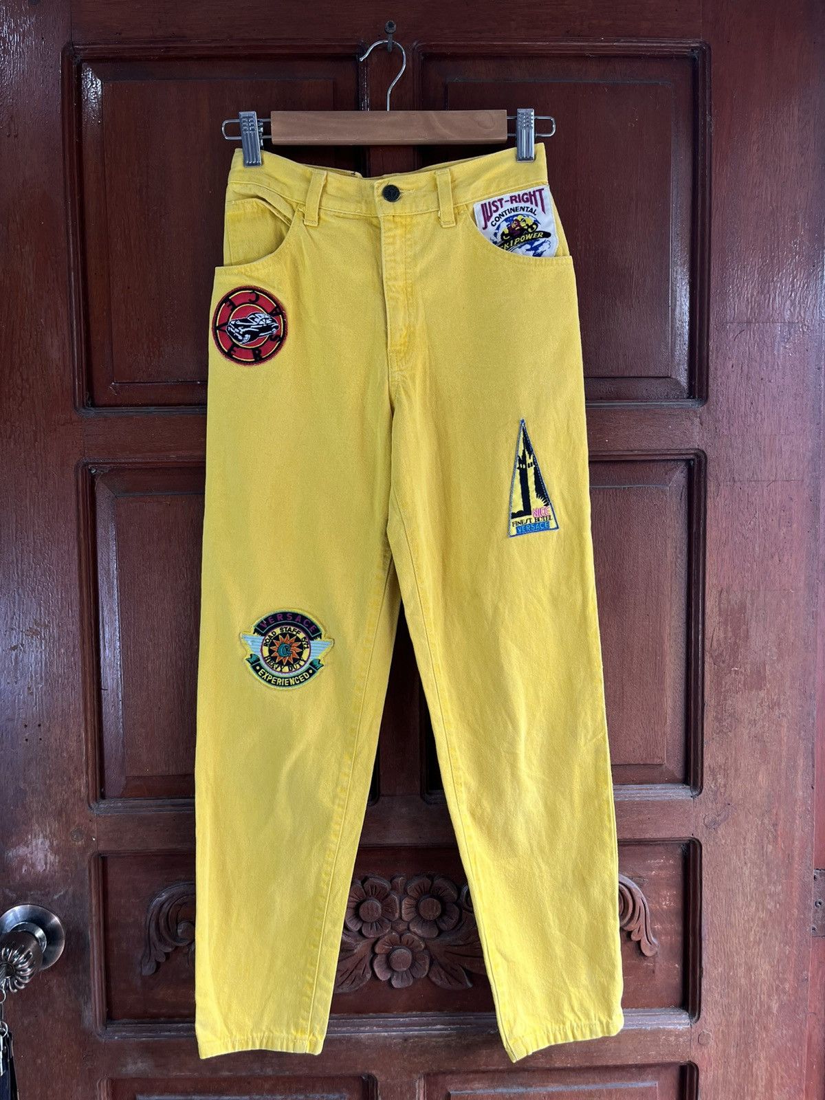 Versace GIANNI VERSACE PATCHES PANTS Size US 26 / EU 42 - 1 Thumbnail