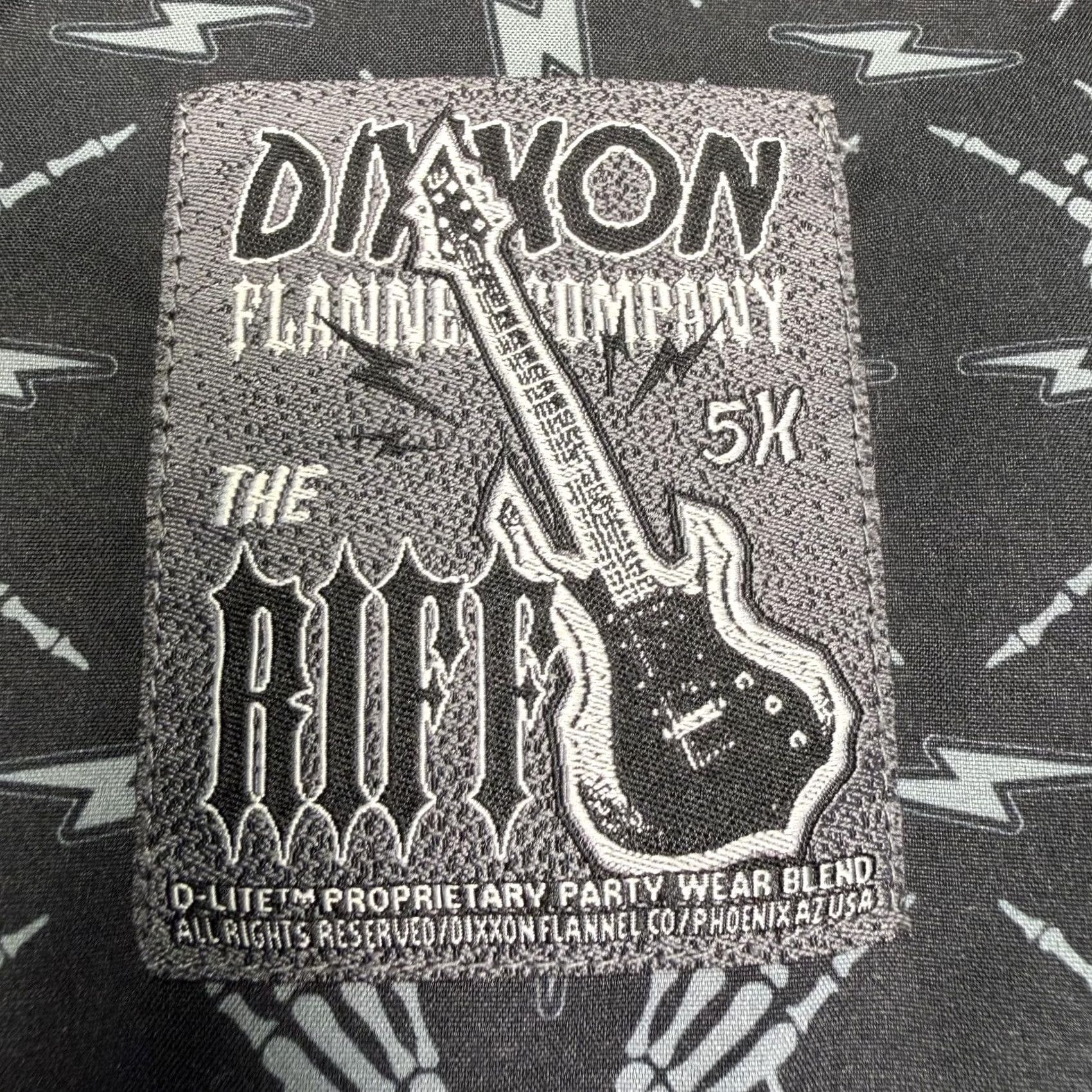 Vintage Dixxon Shirt Mens 5XL Gray The Riff Skeleton Lightning Short Sleeve Button Up Size US XXL / EU 58 / 5 - 2 Thumbnail