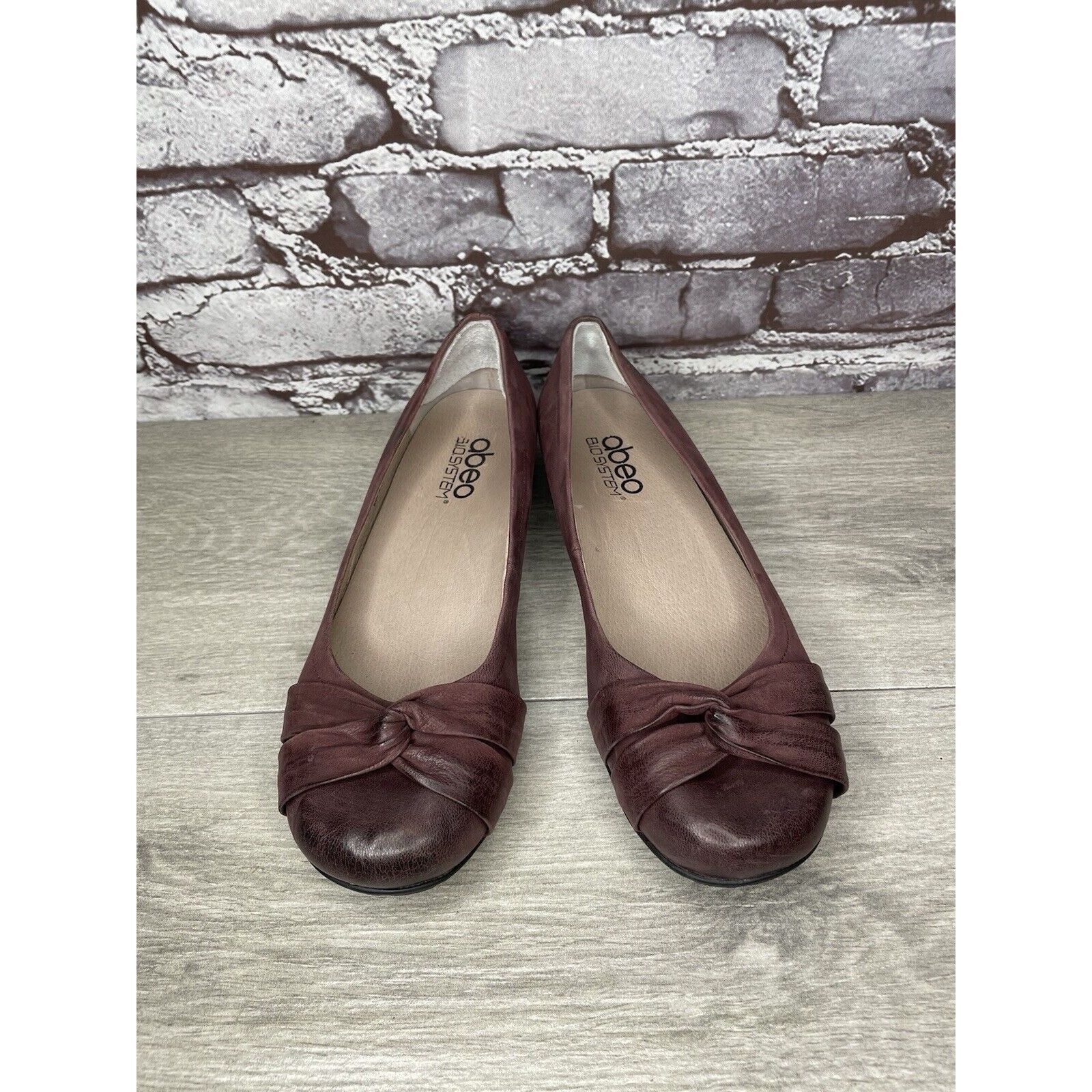 Other Abeo BIO System Terrie Slip On Shoes Sz 8N Purple Knotted Le Size US 8 / IT 38 - 2 Thumbnail