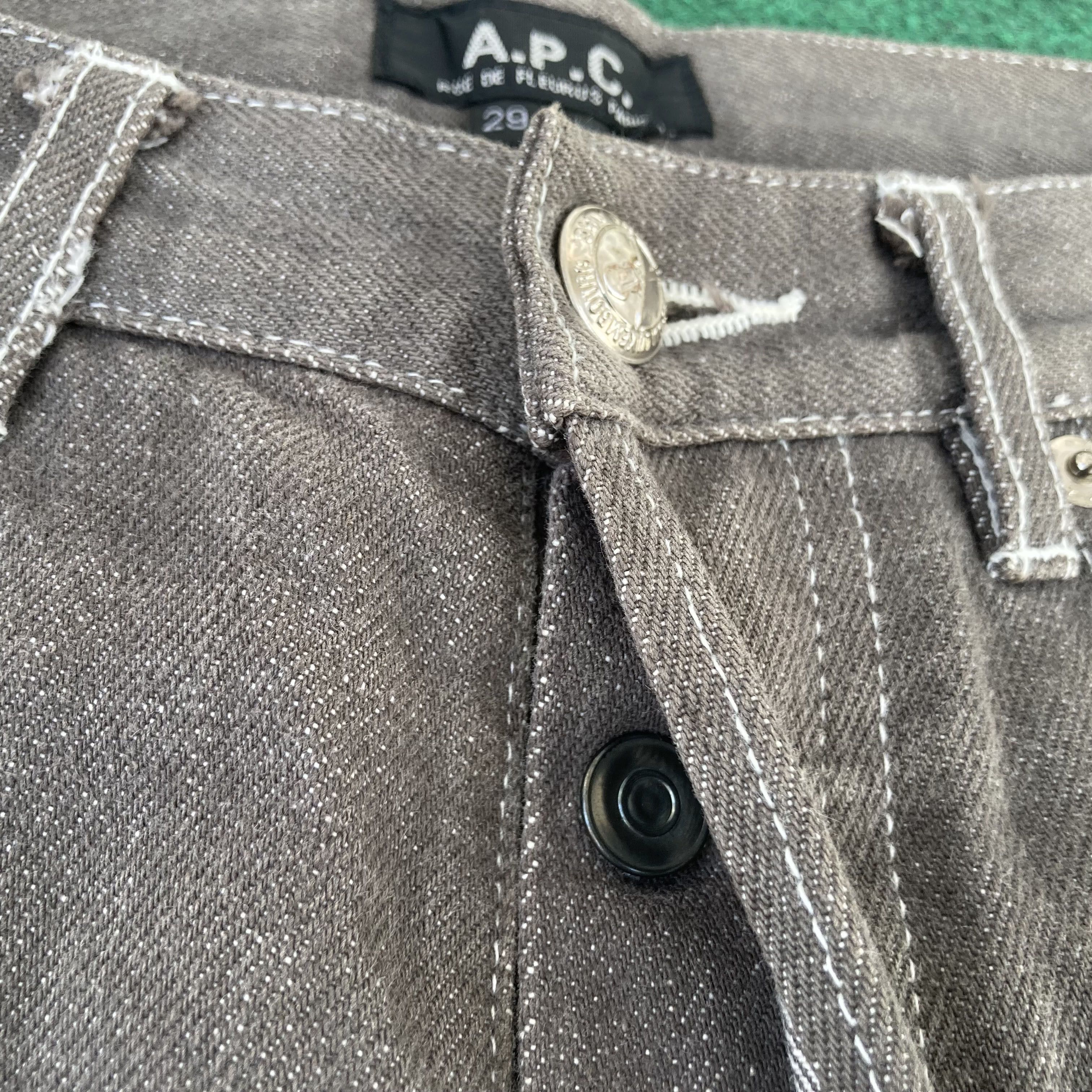 A.P.C. × Japanese Brand × Vintage Vtg A.P.C Selvedge Faded Denim APC Redline Sz 28 Jeans Size US 28 / EU 44 - 6 Thumbnail