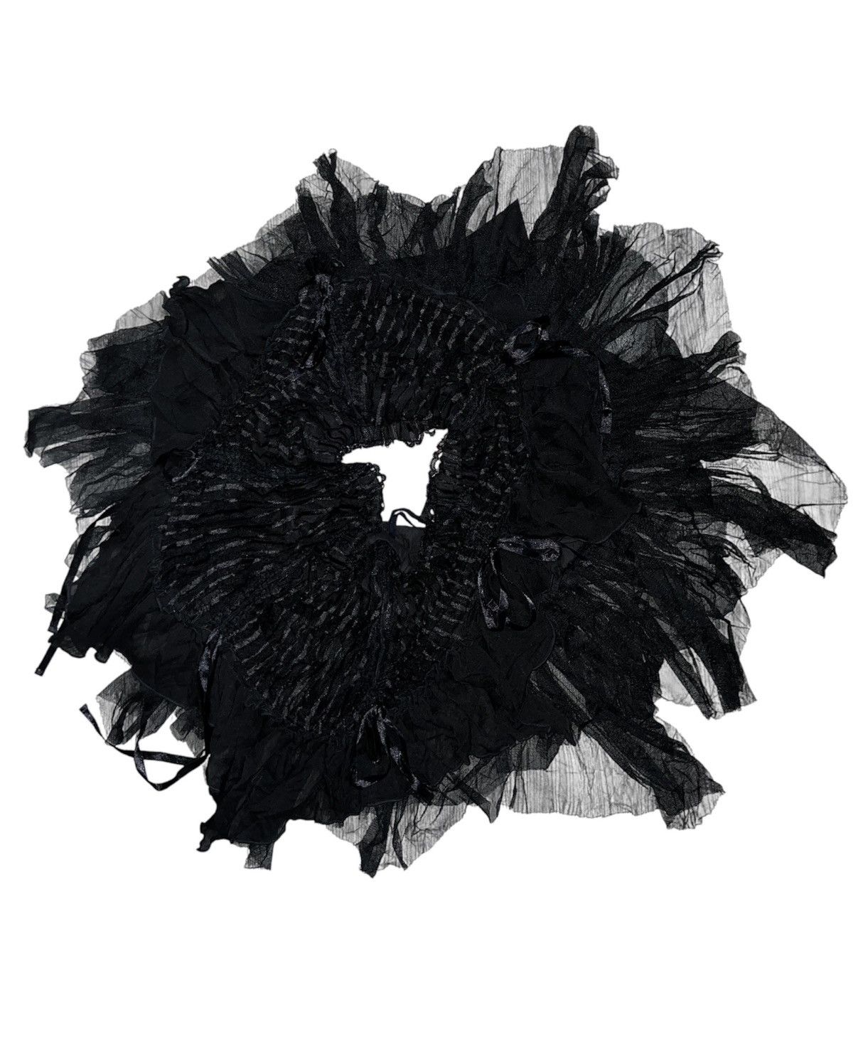 Japanese Brand Algonquins goth queen lace bustle layer skirt 👾☠️ Size 27" / US 4 / IT 40 - 10 Thumbnail
