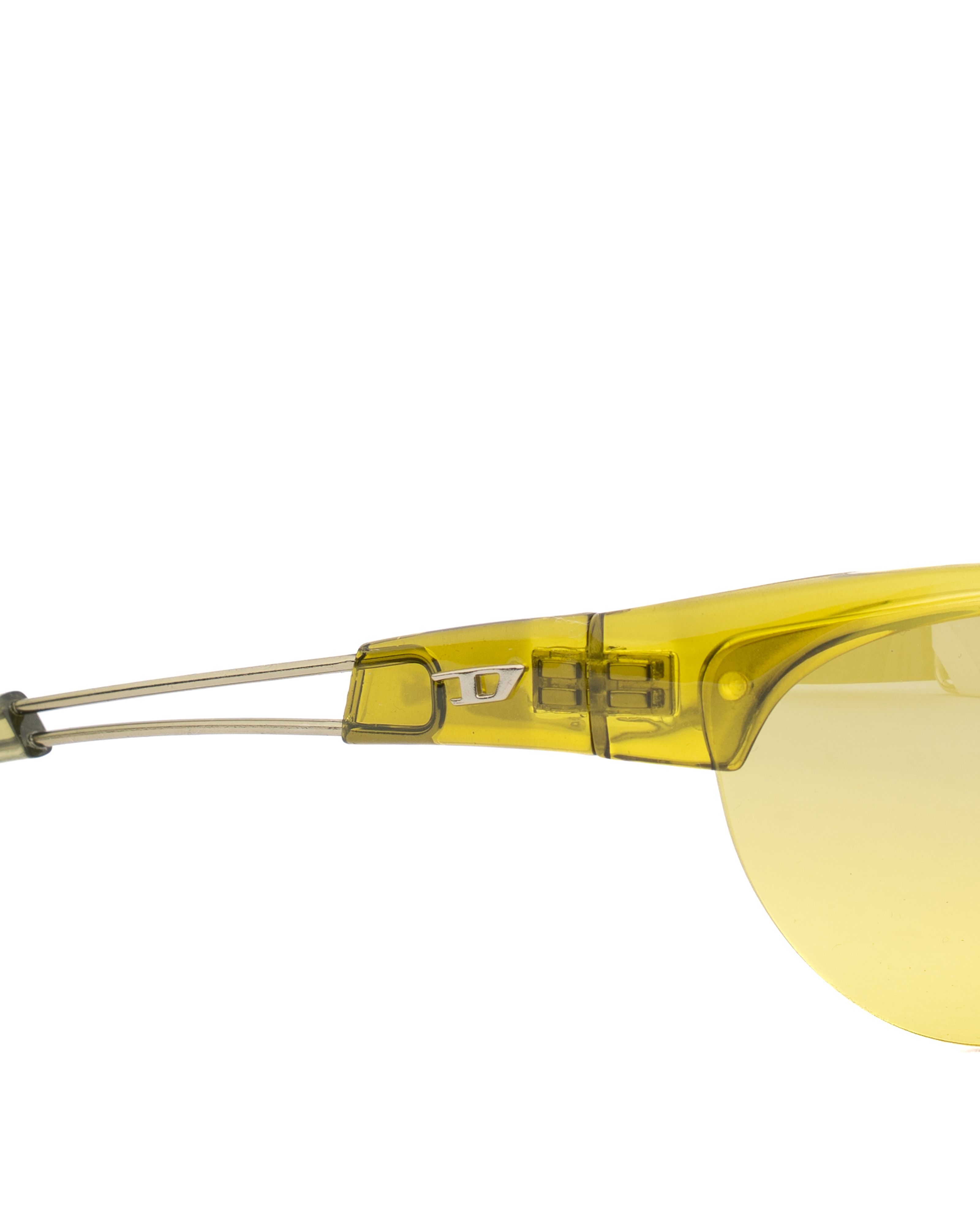 Diesel Diesel '90s Neon Green Half-Rim Sport Sunglasses Size ONE SIZE - 1 Thumbnail