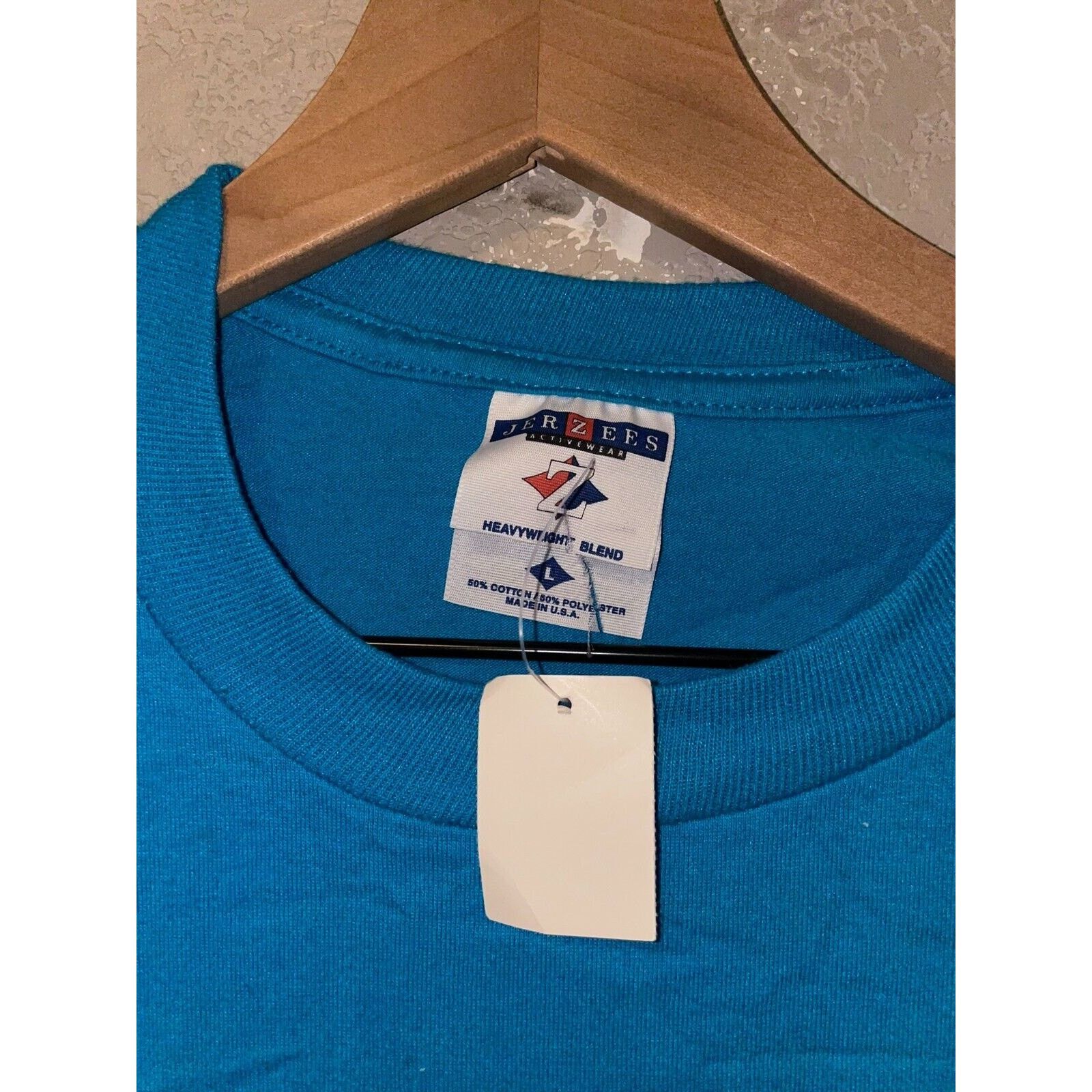Jerzees Vintage Eye Shirt Team Ocular ISO Certified Blue Tee 90s L Size US L / EU 52-54 / 3 - 5 Thumbnail