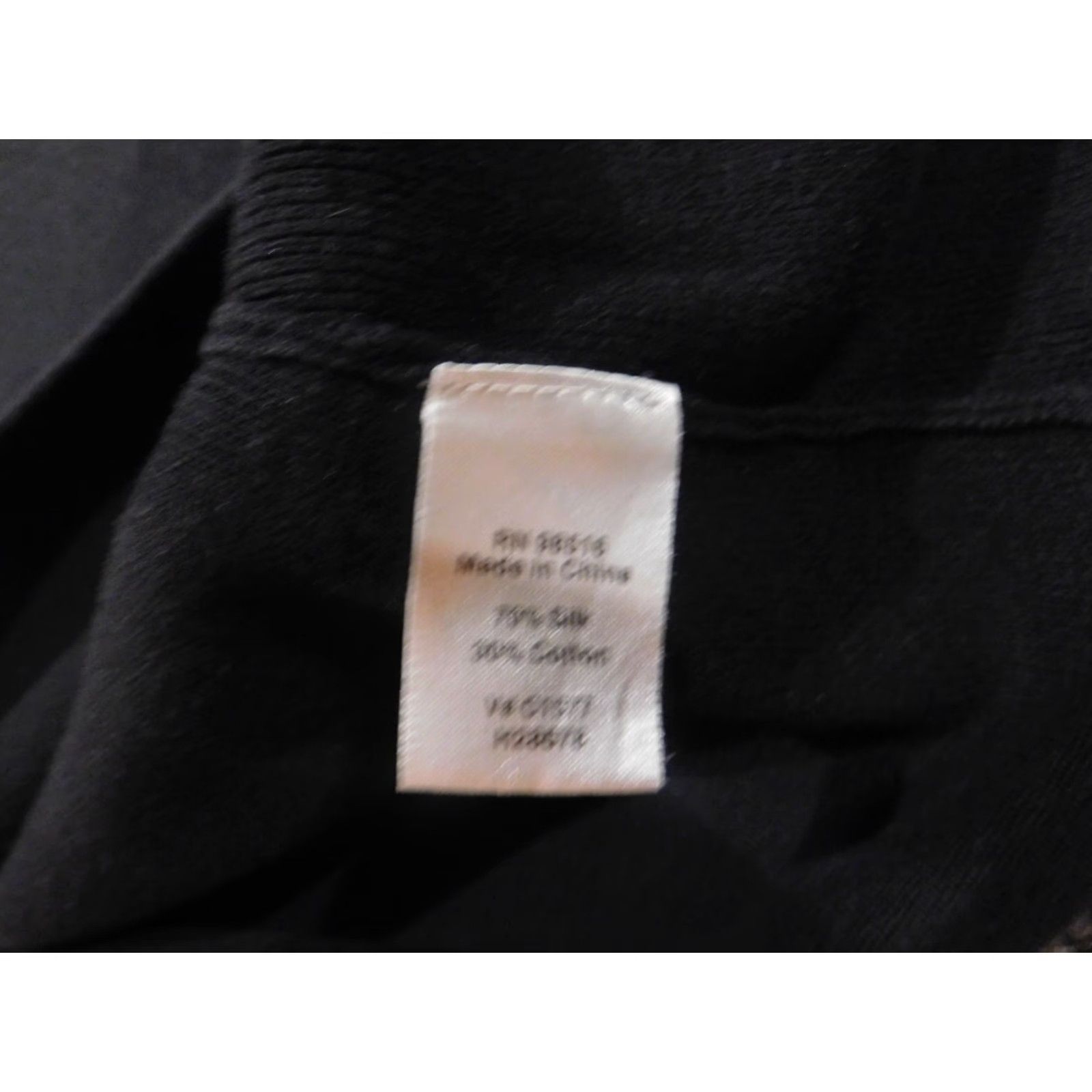 Coldwater Creek Coldwater Creek Blouse Womens M Black Crew Neck Pullover Silk Rayon Stretch Cap Sleeve Casual Basic Classic Ruffle Size M / US 6-8 / IT 42-44 - 7 Thumbnail