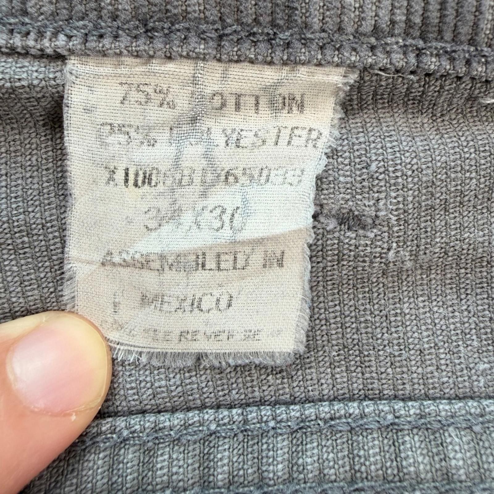 Other Vintage 80s Roebucks Corduroy Pants Mens 34x30 Trousers Size US 34 / EU 50 - 6 Thumbnail