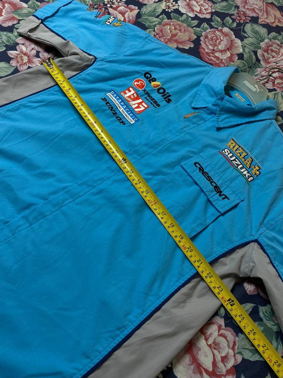 Vintage Vintage Rizla Suzuki Sponsor Big Logo Racing Team Motorsport Size US XL / EU 56 / 4 - 17 Thumbnail