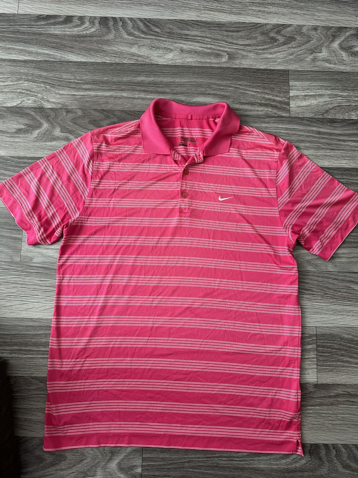 Nike Nike Golf Vintage Poto t shirt striped neon pink mens L Size US L / EU 52-54 / 3 - 1 Thumbnail