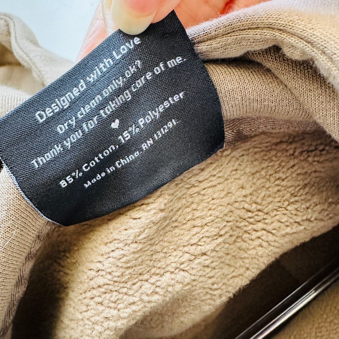 Other Popflex Taupe Kangaroo Pocket Drop Shoulder Pullover Hoodie Size S / US 4 / IT 40 - 8 Thumbnail