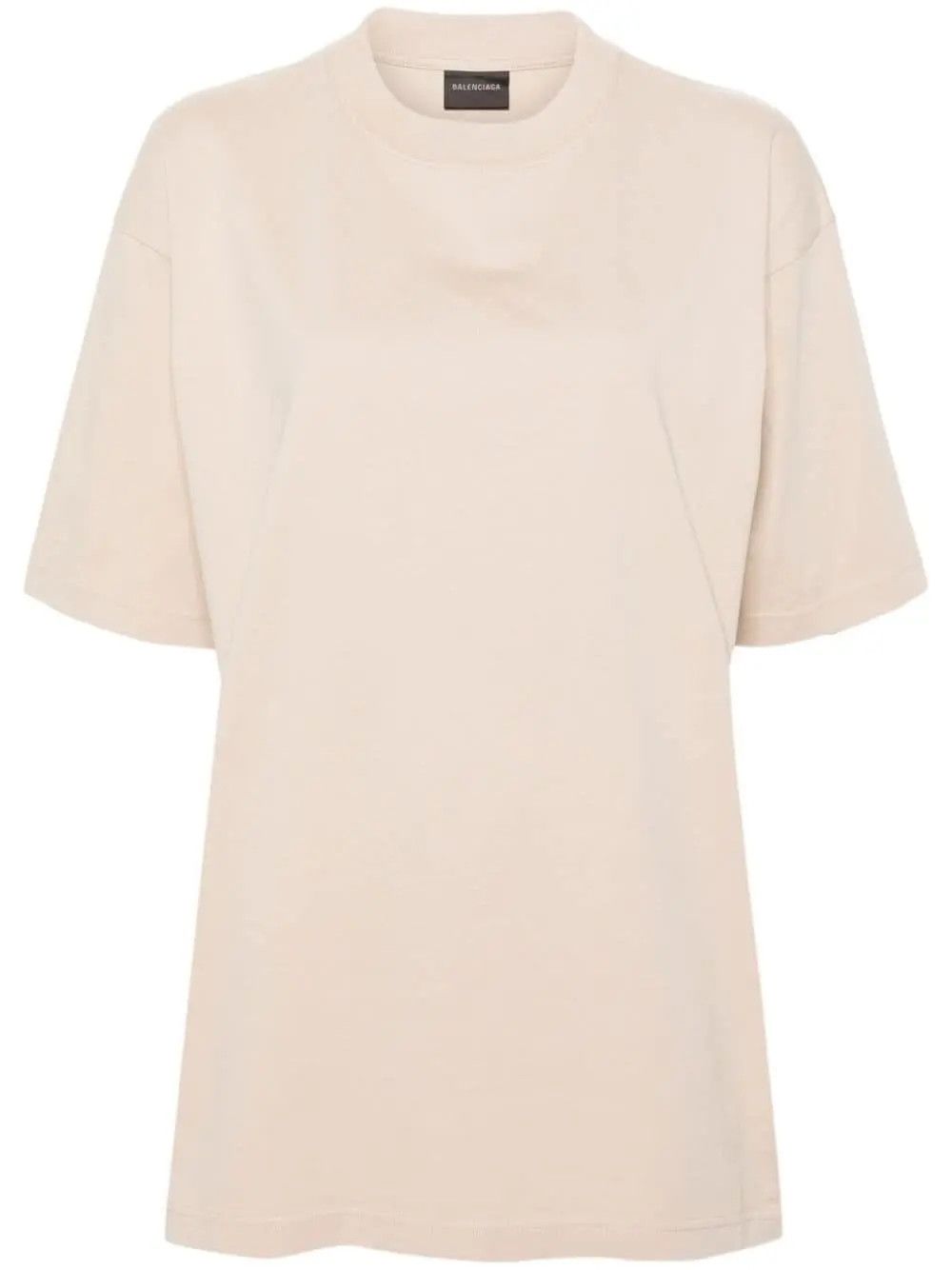 Balenciaga o1bcso1str0426 Large Fit T-Shirt in Light Beige Size XL / US 12-14 / IT 48-50 - 1 Thumbnail